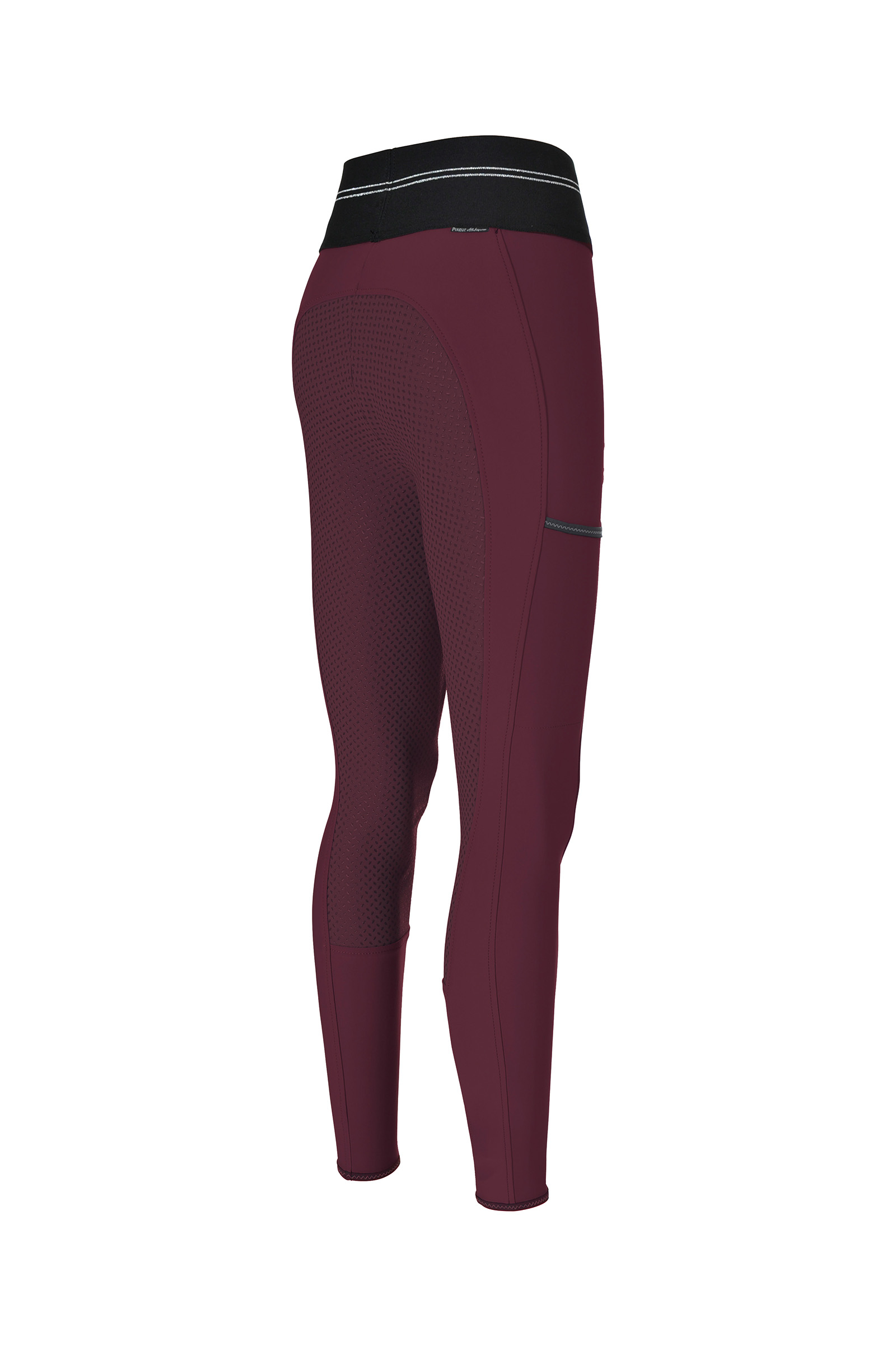 Dark Red Pantalones de Montar con Asiento Completo Pikeur Gia Grip Athleisure II