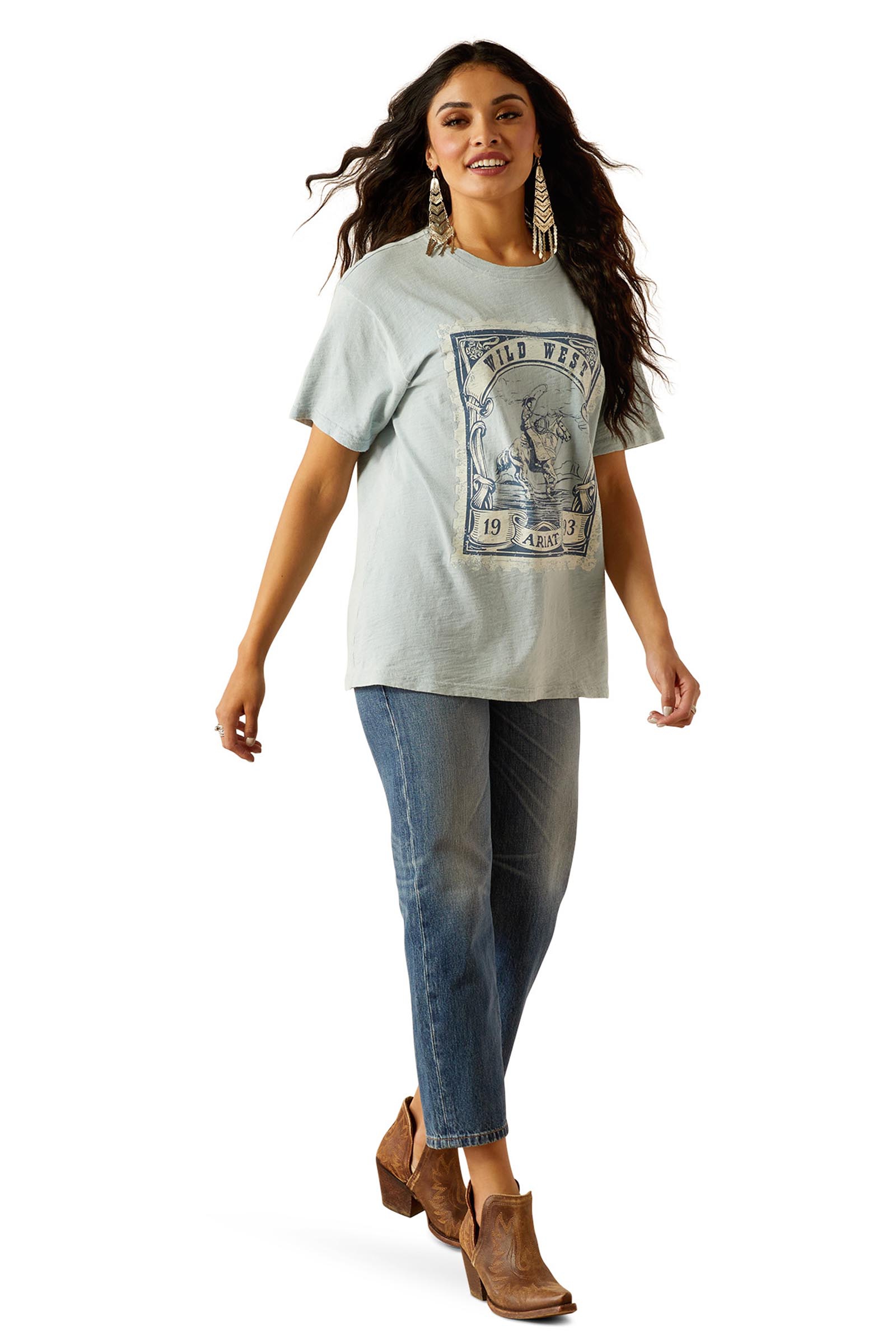 Ariat Wild West Stamp camiseta para mujer