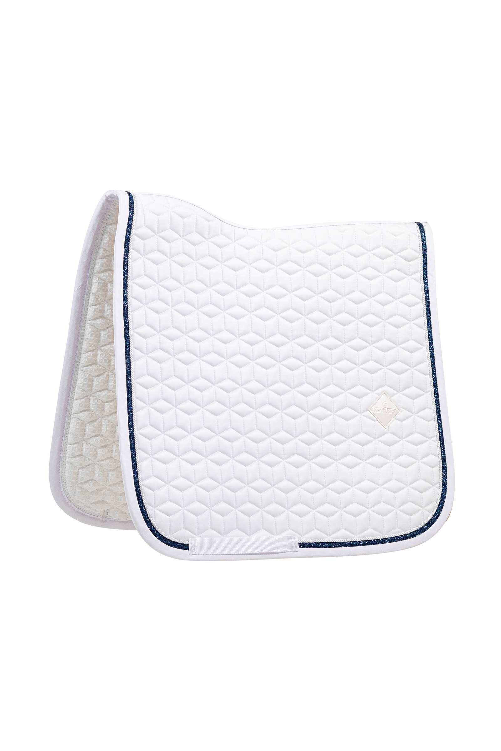 white/marine Kentucky Horsewear Saddle Pad Glitter Cuerda Doma