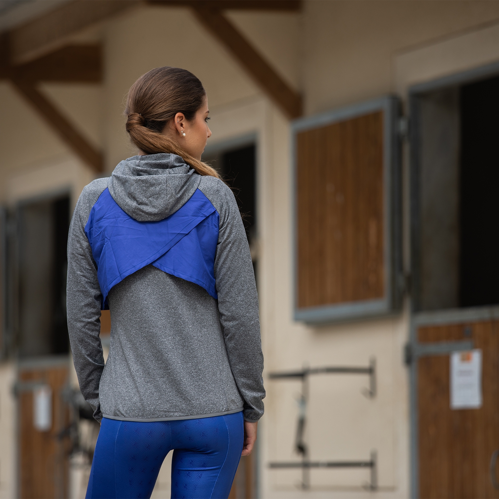 Sudadera con Capucha Híbrida paraMujer Horze Hallie