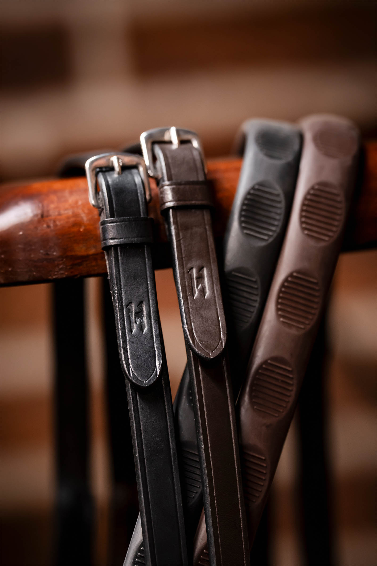 Horseware riendas de goma con agarre para el pulgar