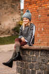 Gorro de Punto con Revestimiento Polar para Adolescentes Horze Leighton