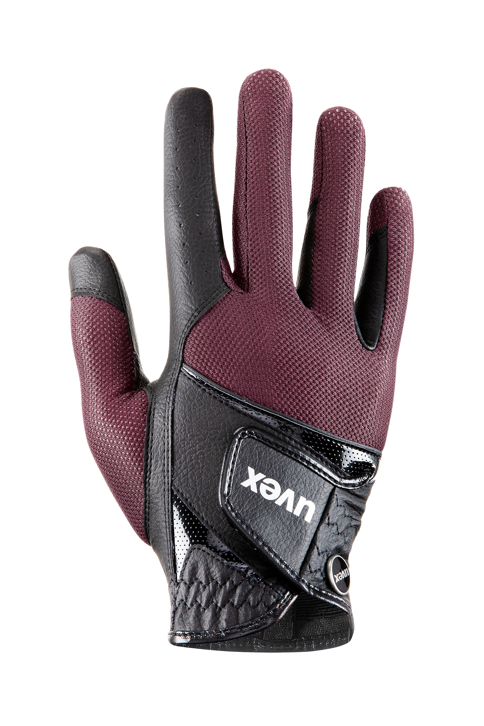 Black/ Bordeaux Guantes de equitaci&oacute;n Uvex sumair