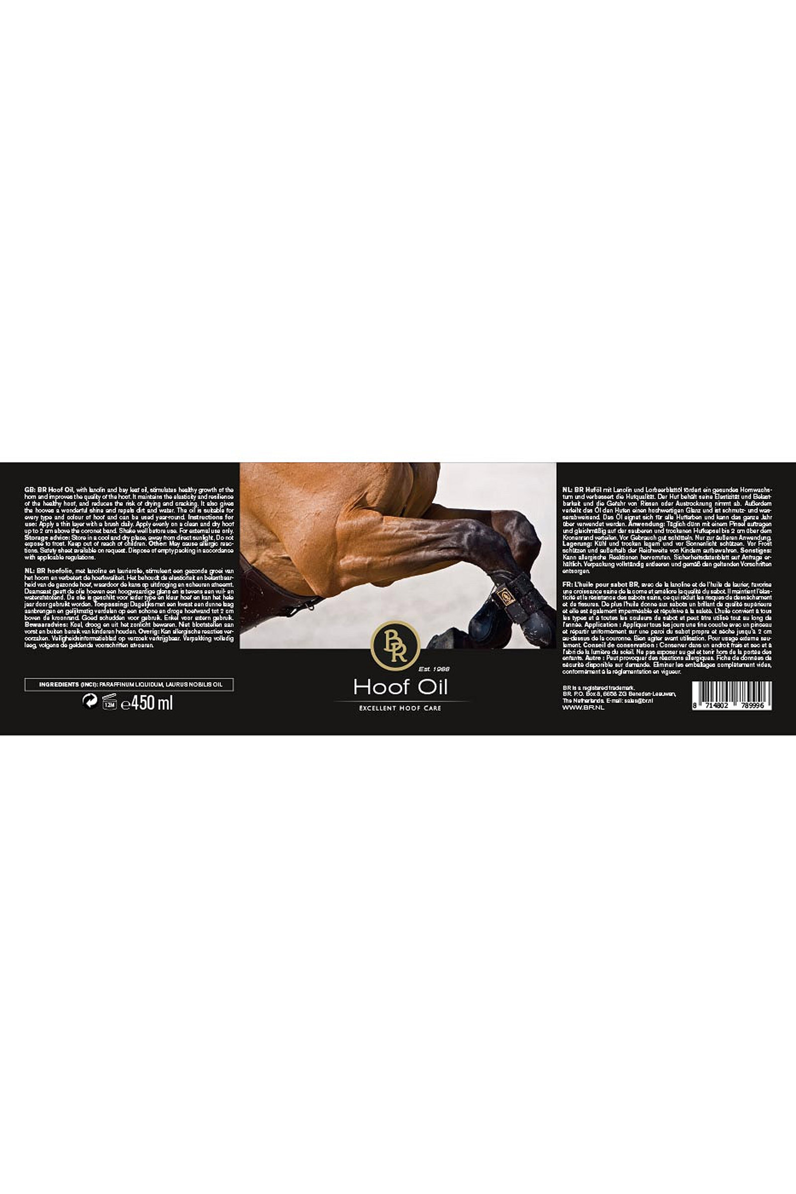 BR aceite para cascos con brocha, 450 ml