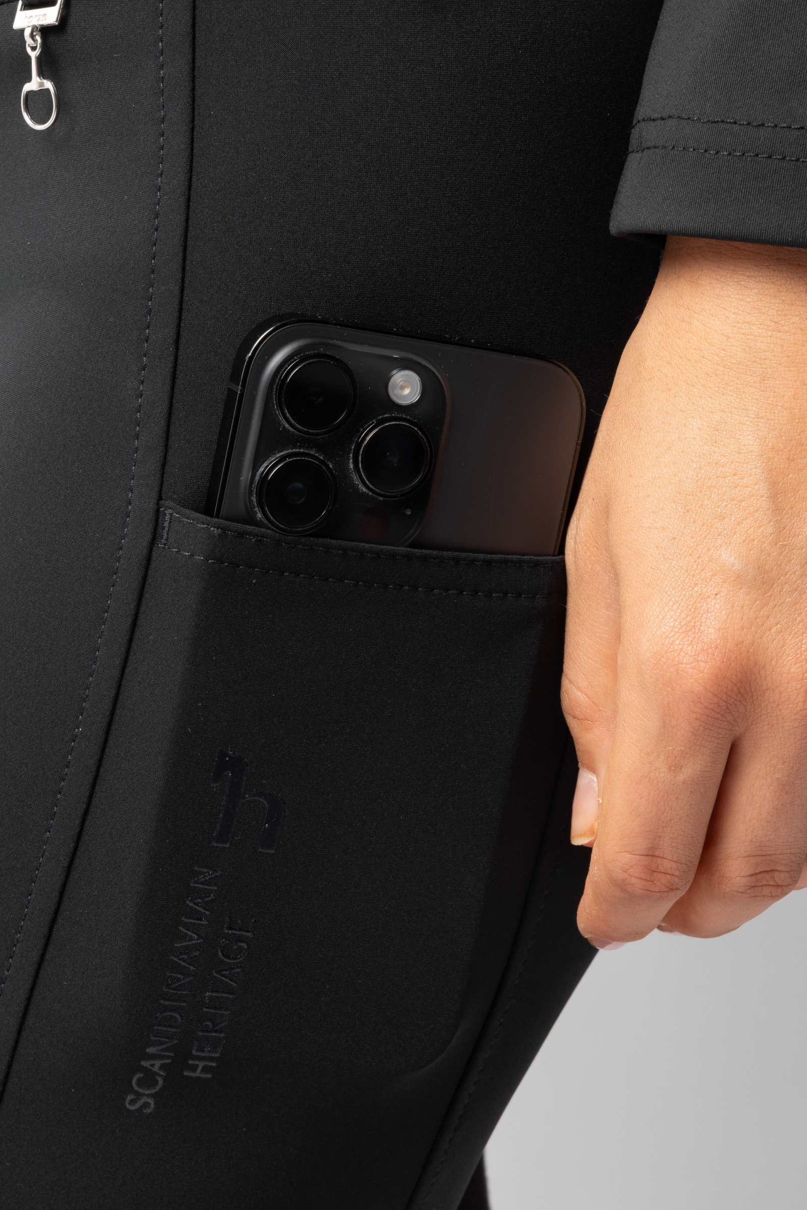 Horze Leonie pantalones de montar con asiento completo para mujer en ante vegano