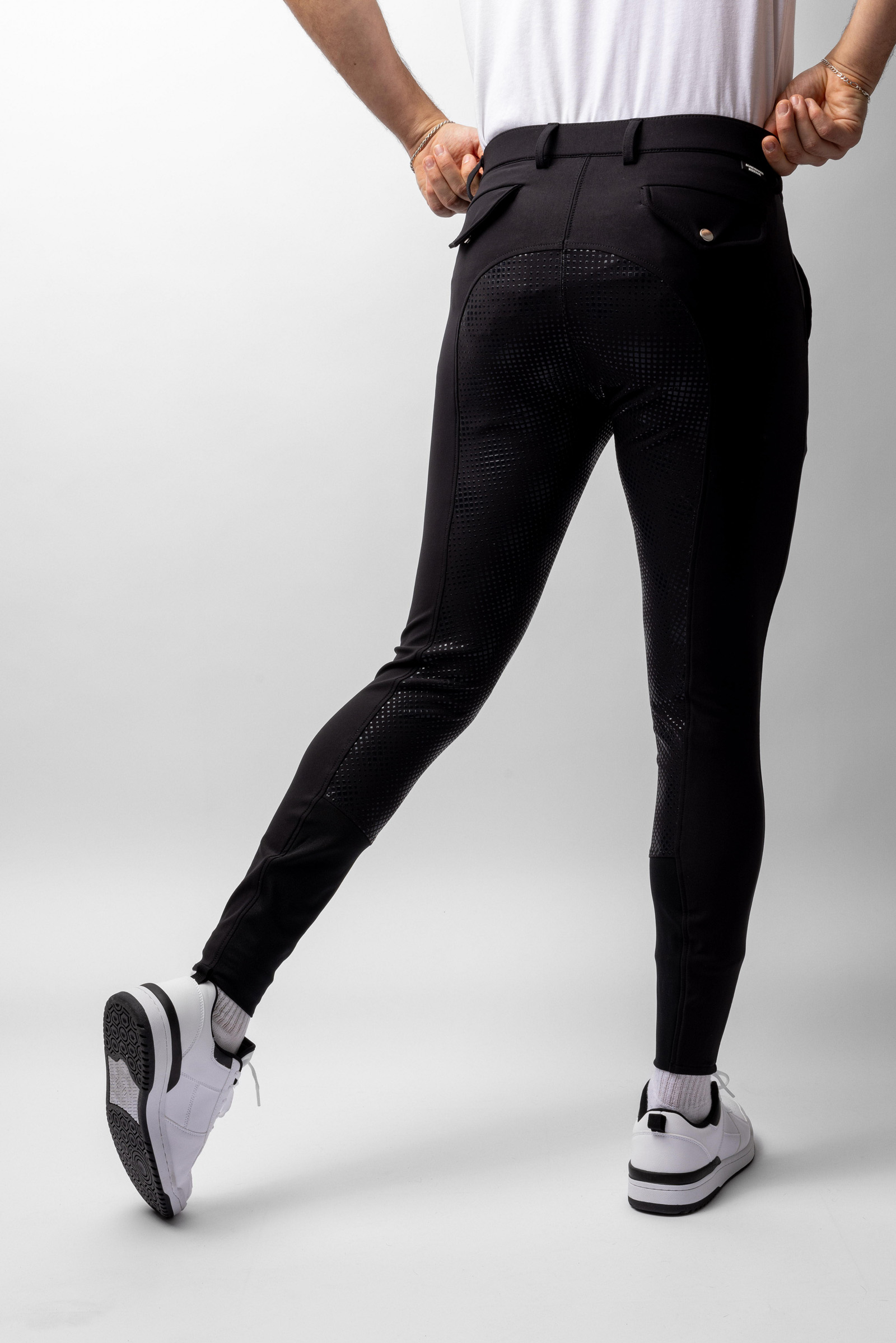 Horze Grand Prix pantalones de montar para hombre con asiento completo de silicona UPF 50+