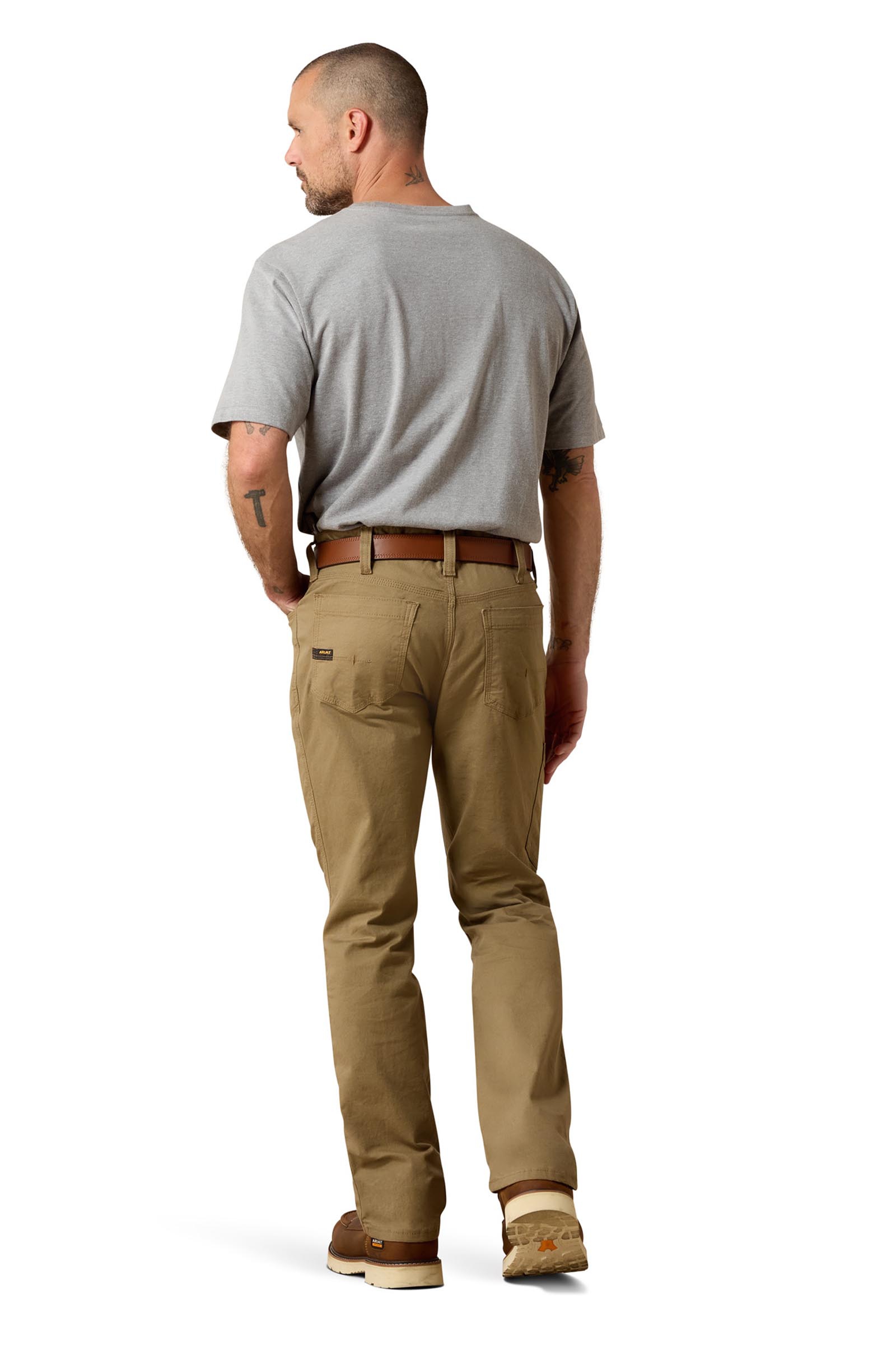 Ariat Rebar M7 Slim DuraStretch Made Tough Straight Pantal&oacute;n para hombre de pierna recta