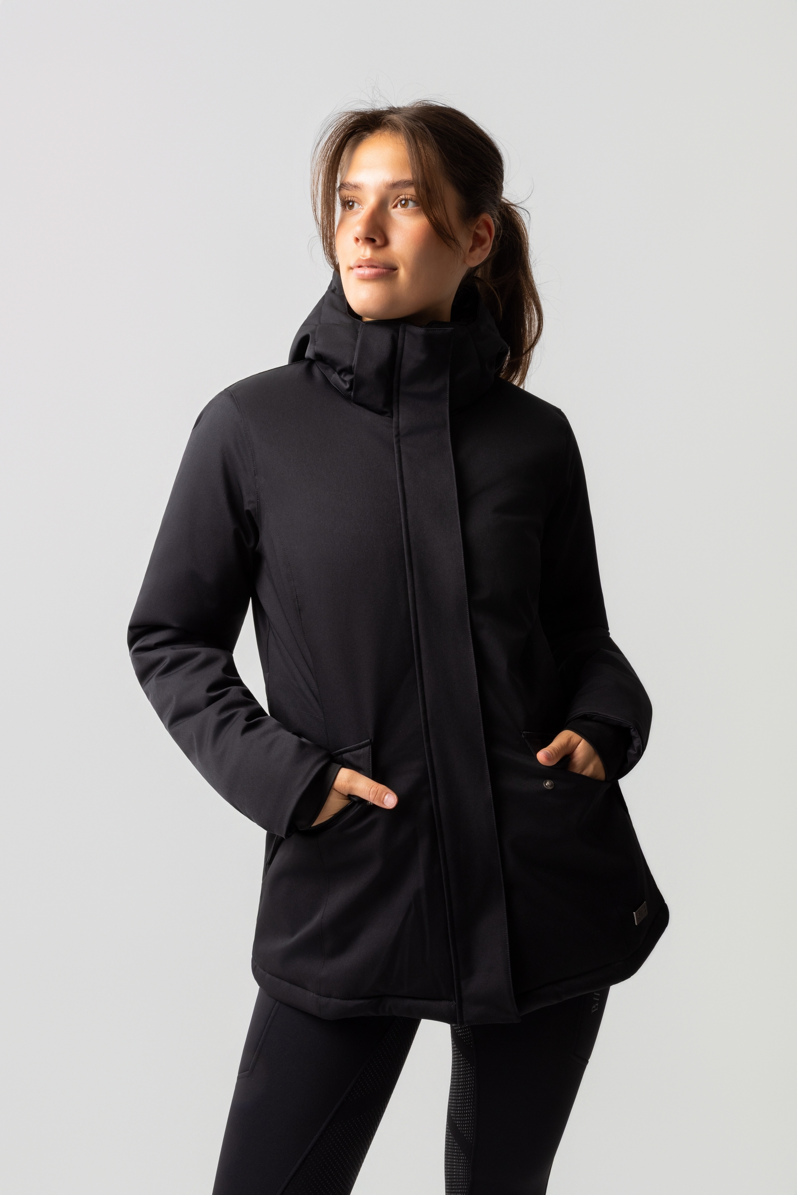 Negro Chaqueta Acolchada de Invierno para Mujer B Vertigo Dana