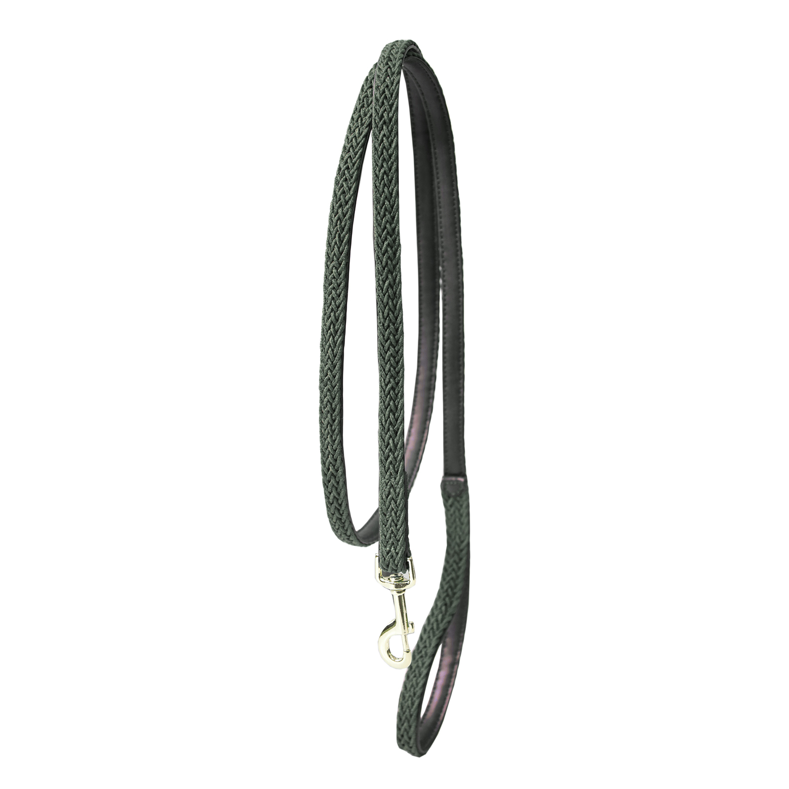 Olive Dark green Kentucky Dogwear Correa de nailon trenzado para perros