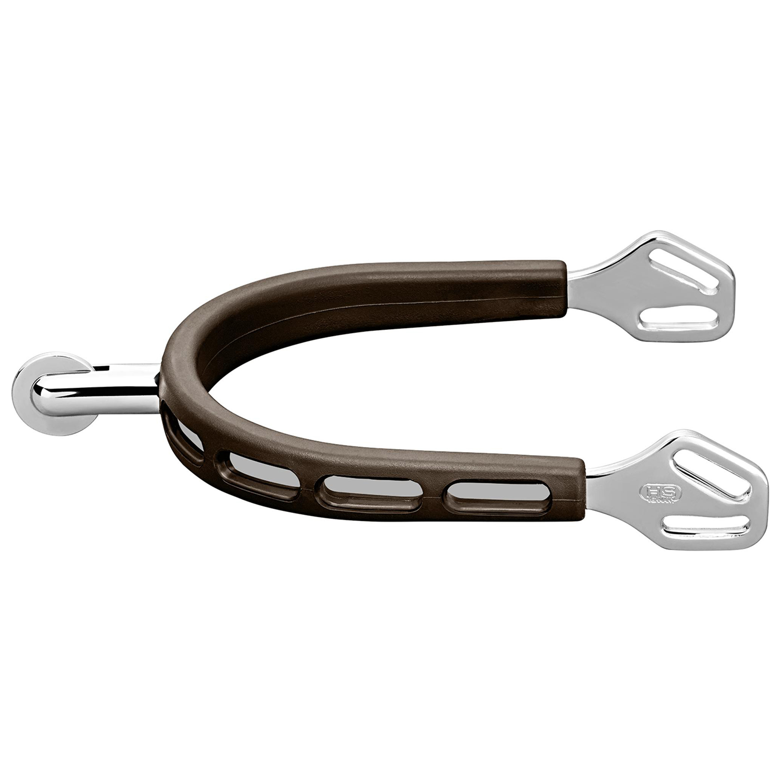 Espuelas Sprenger Ultra Fit Grip Marrón, acero inoxidable con Ruleta #6