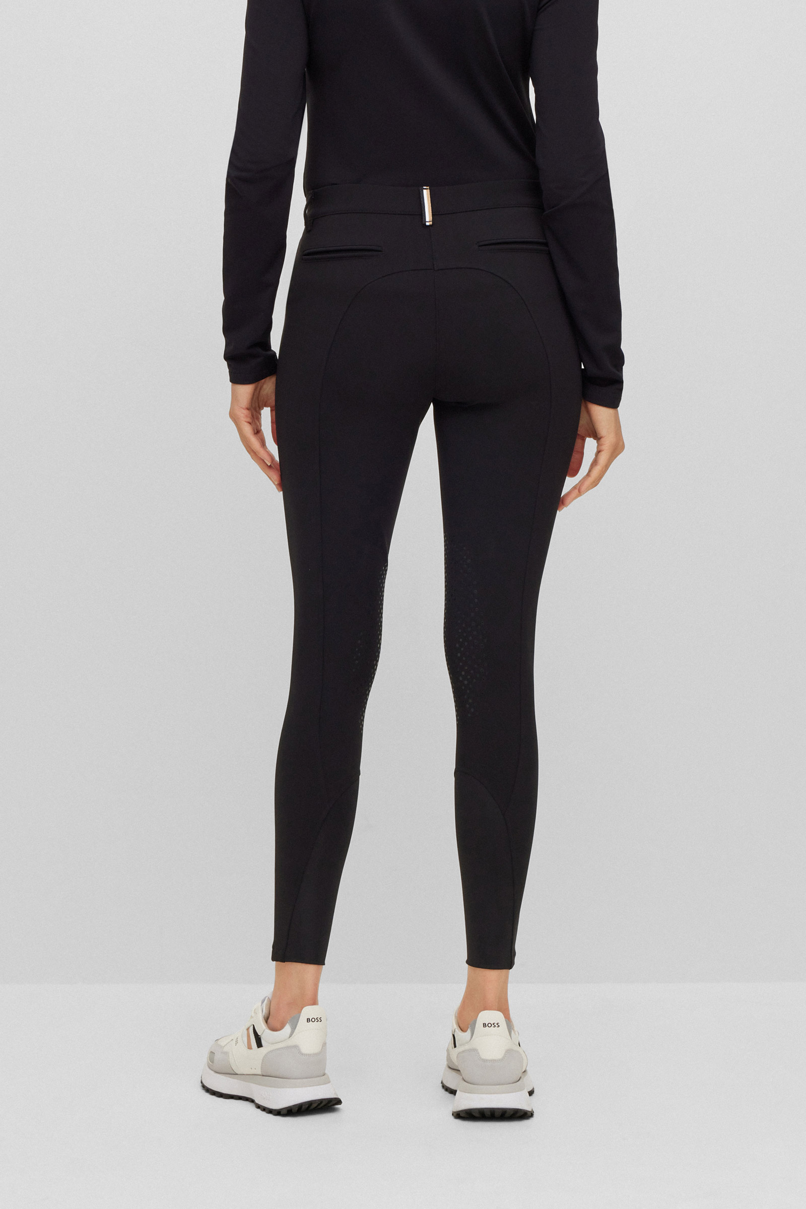 BLACK Boss Hazel Pantalones con agarre en la rodilla para mujer