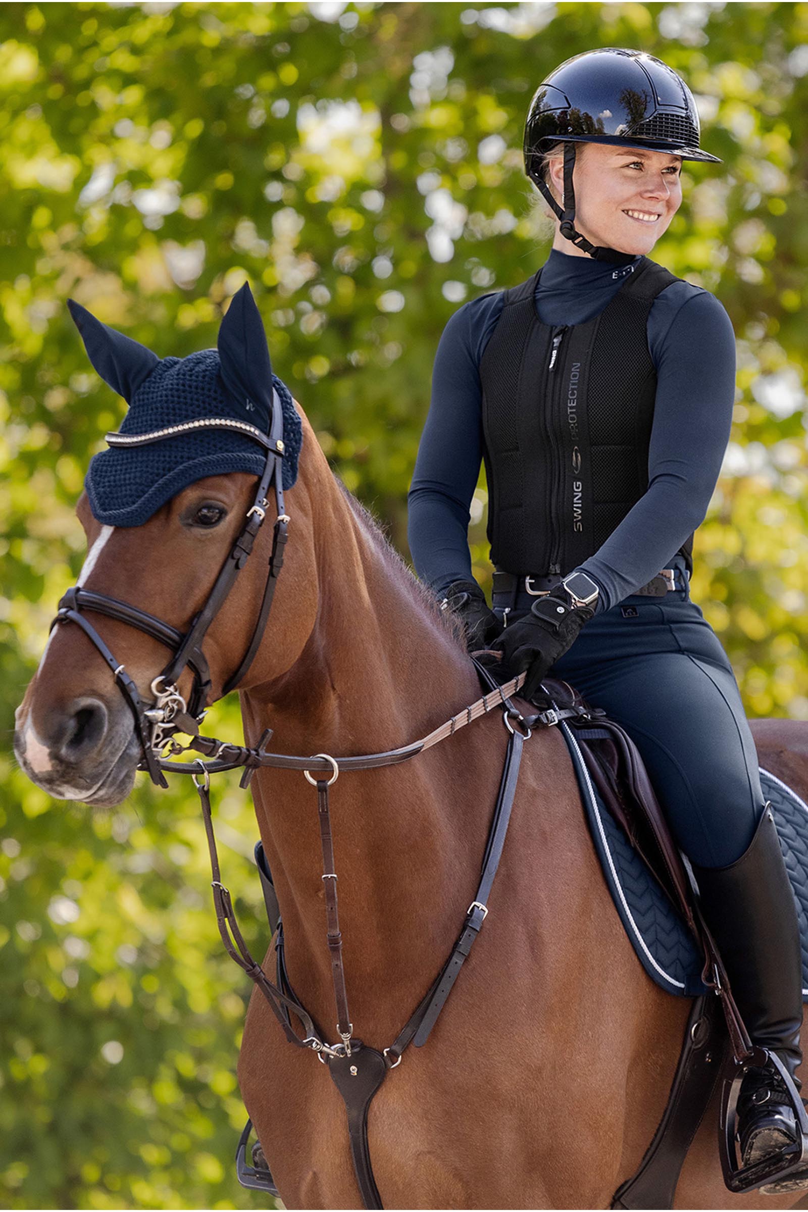 SWING H24 Lady Glossy casco de equitaci&oacute;n