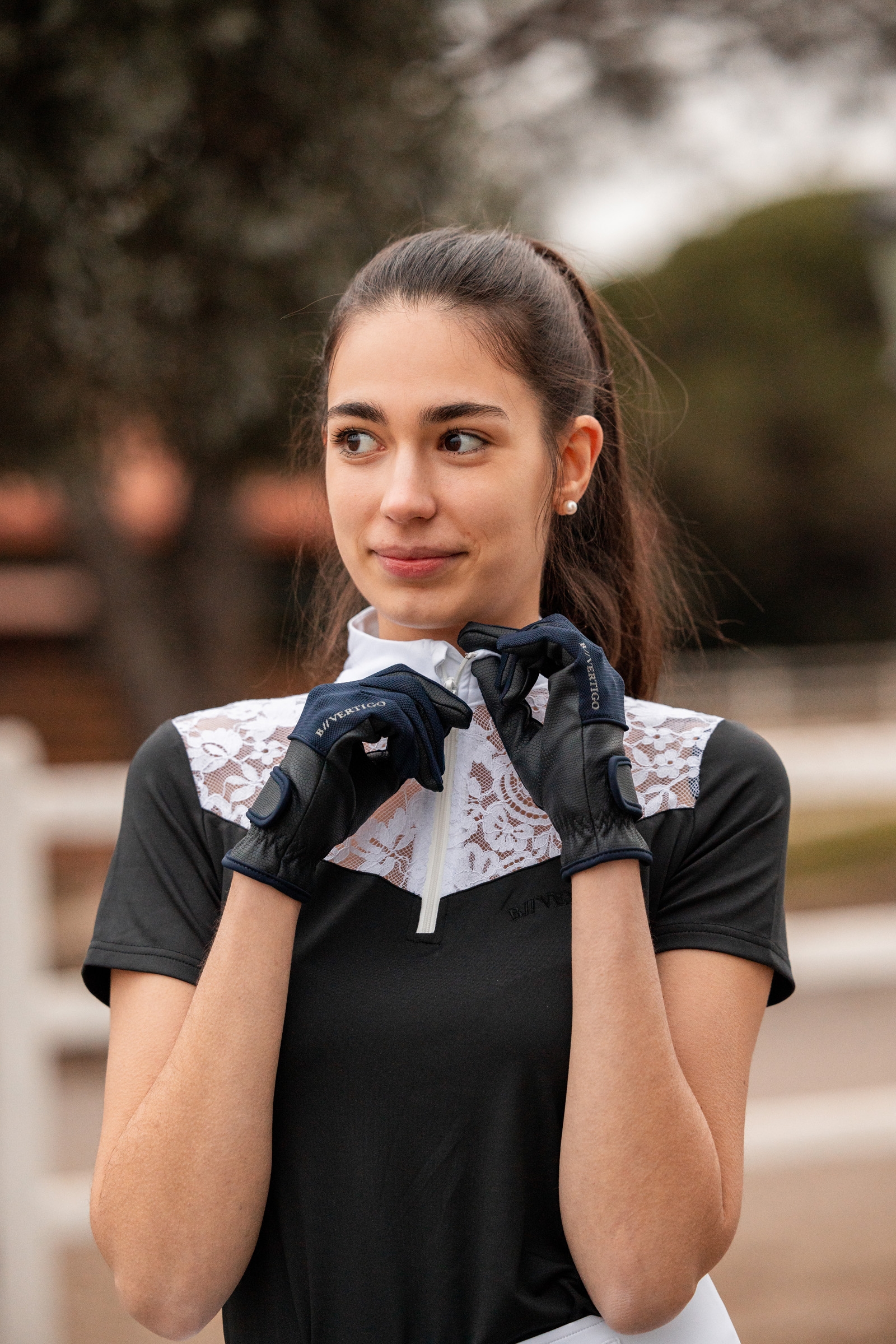 Guantes de Equitaci&oacute;n de Verano de Malla para Mujer B Vertigo Carla