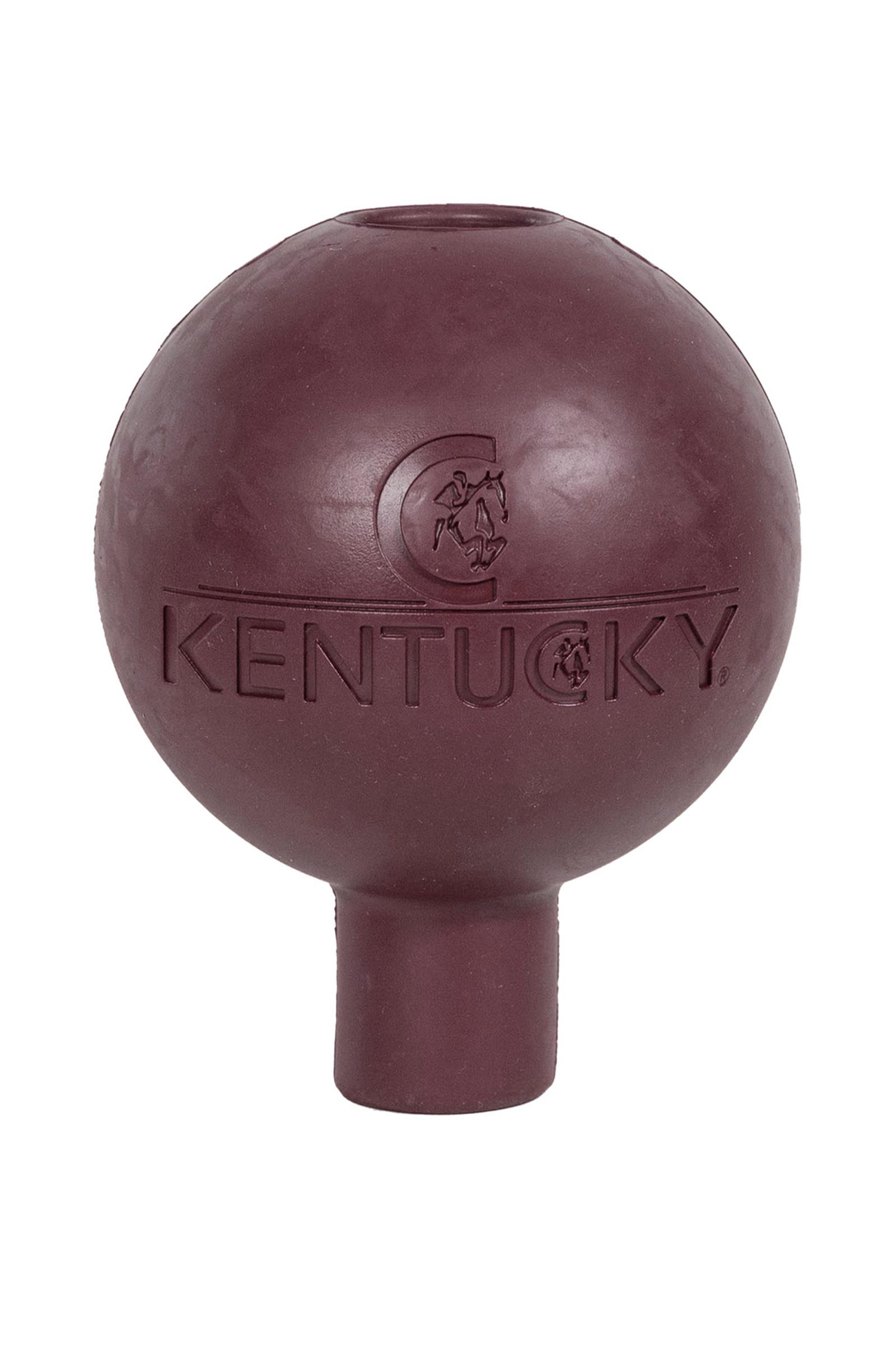 Bordeaux Kentucky Horsewear pelota de goma para protecci&oacute;n de cuerda y pared  