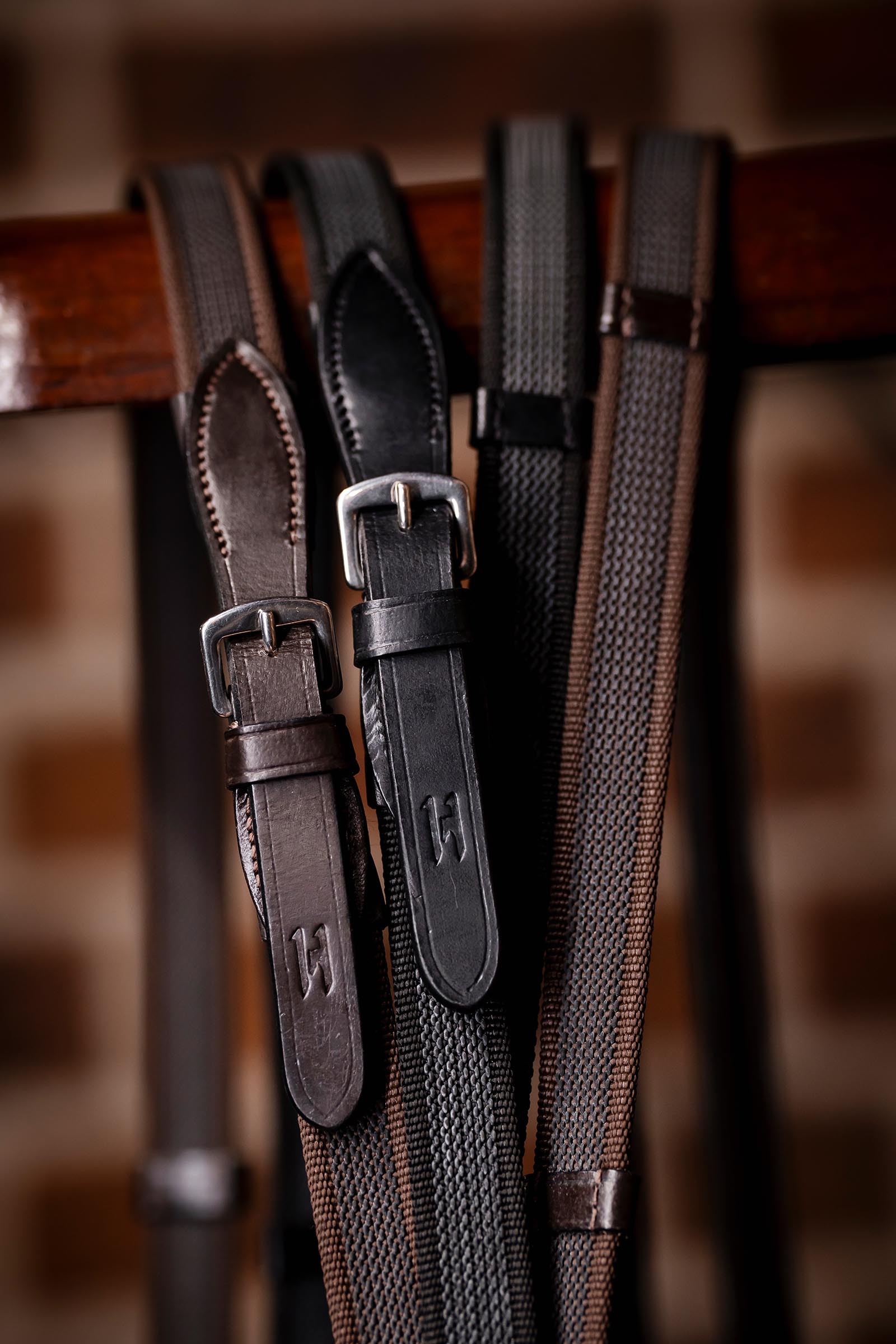 Horseware riendas continentales con grip de goma