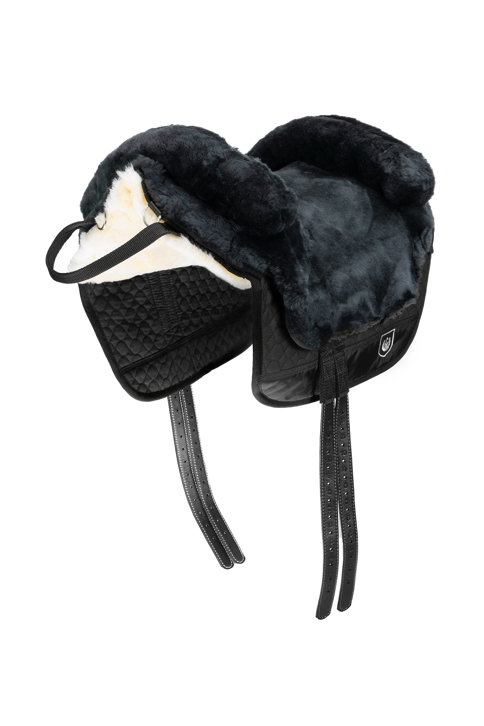 Anthracite/Black Sillín Christ Lambskin Bareback Iberica Plus