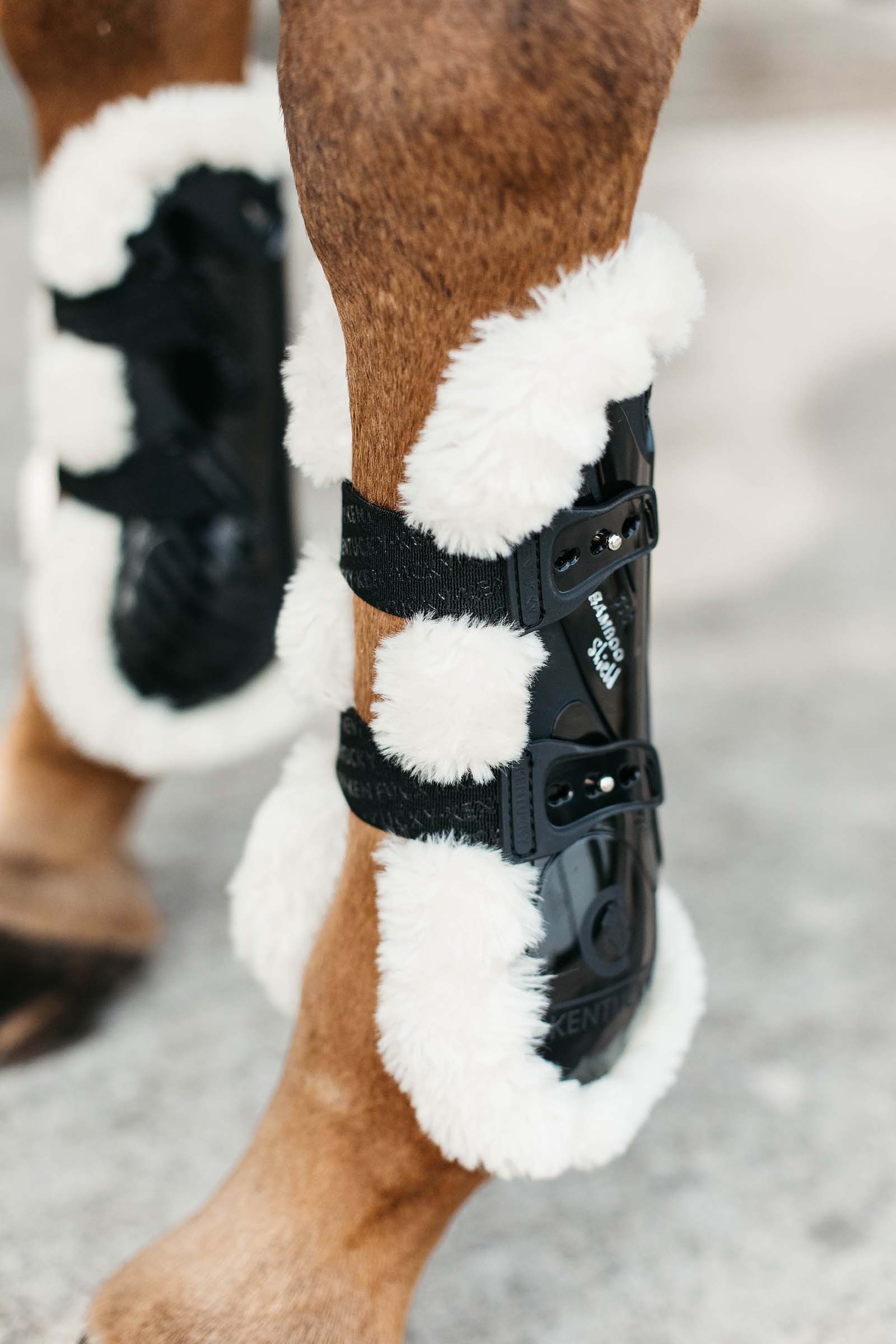 Protectores de Tendón Elásticos Bambú Piel de Oveja Vegano Kentucky Horsewear