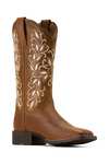 Ariat Botas western Round Up Holly con punta cuadrada ancha para mujer  