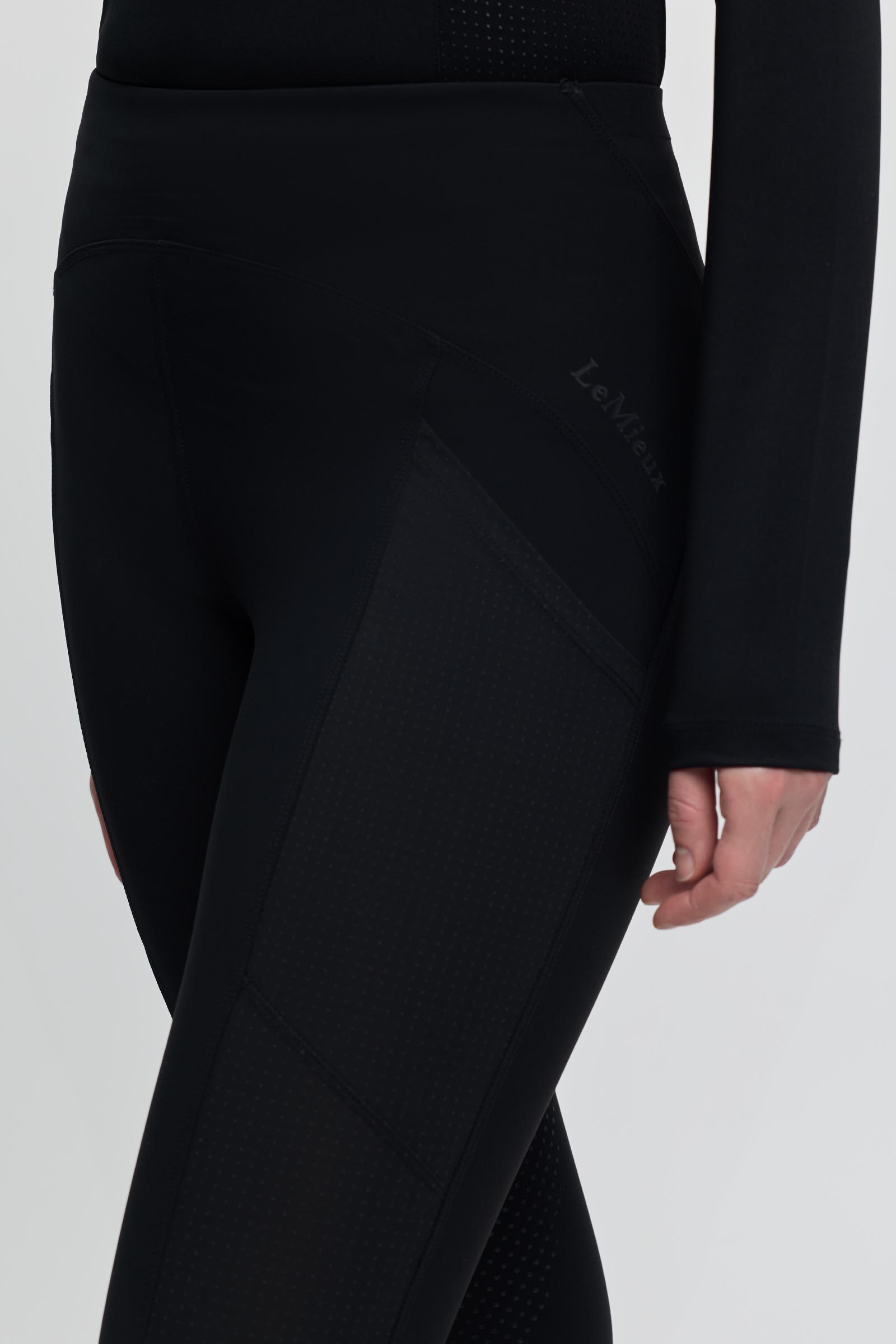 LeMieux Airflow pantalones de equitaci&oacute;n pull on para mujer con asiento completo