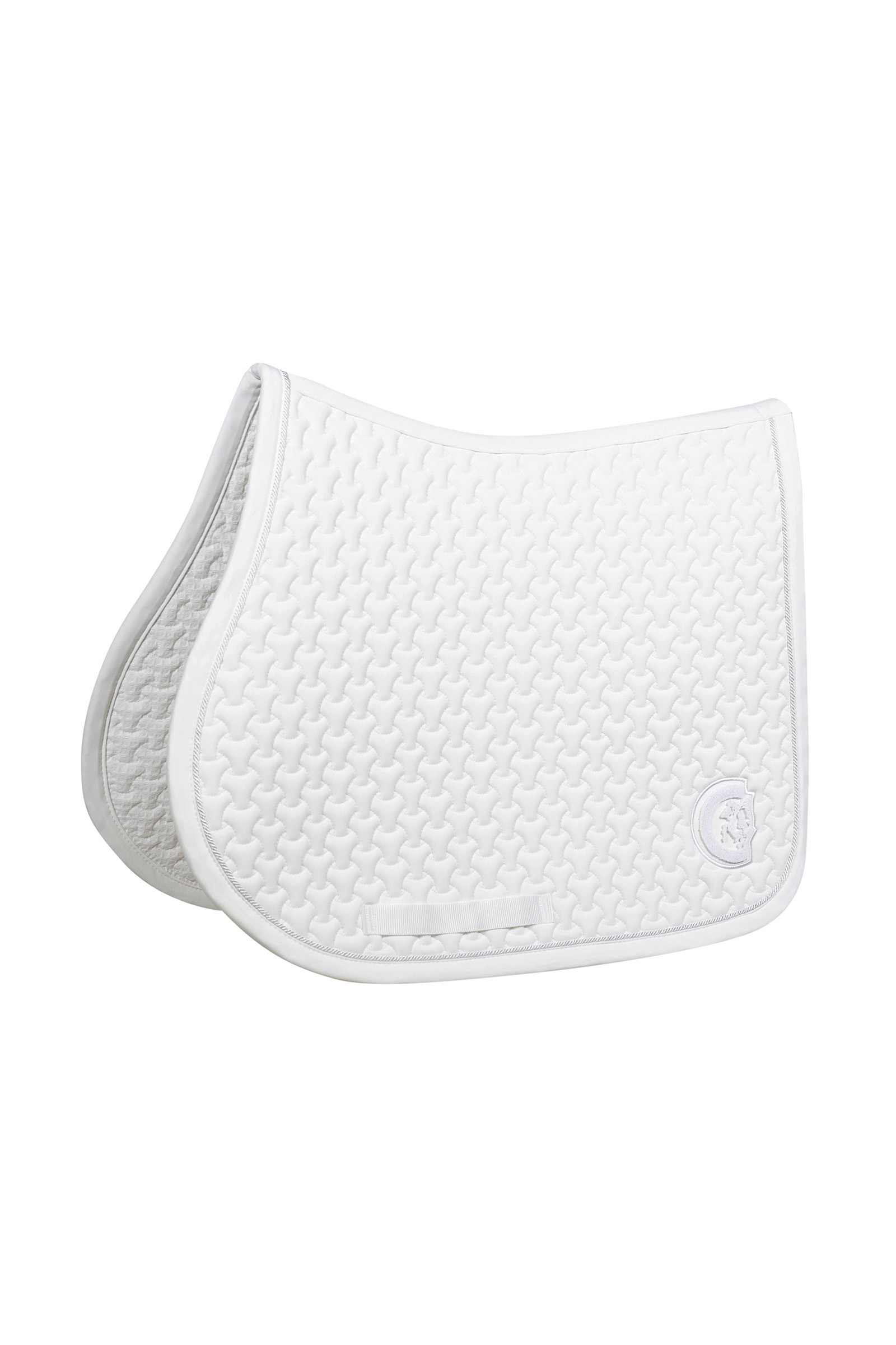 white Funda de Silla Kentucky Trenzada Logo 3D Salto de obstáculos
