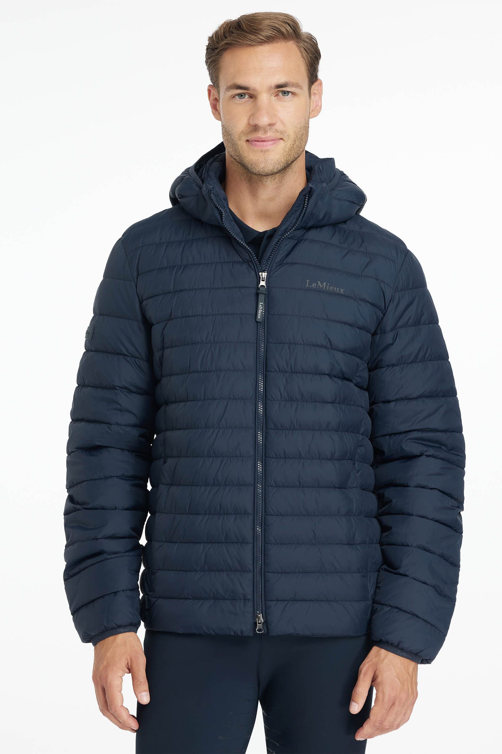 LeMieux chaqueta acolchada con capucha para hombre