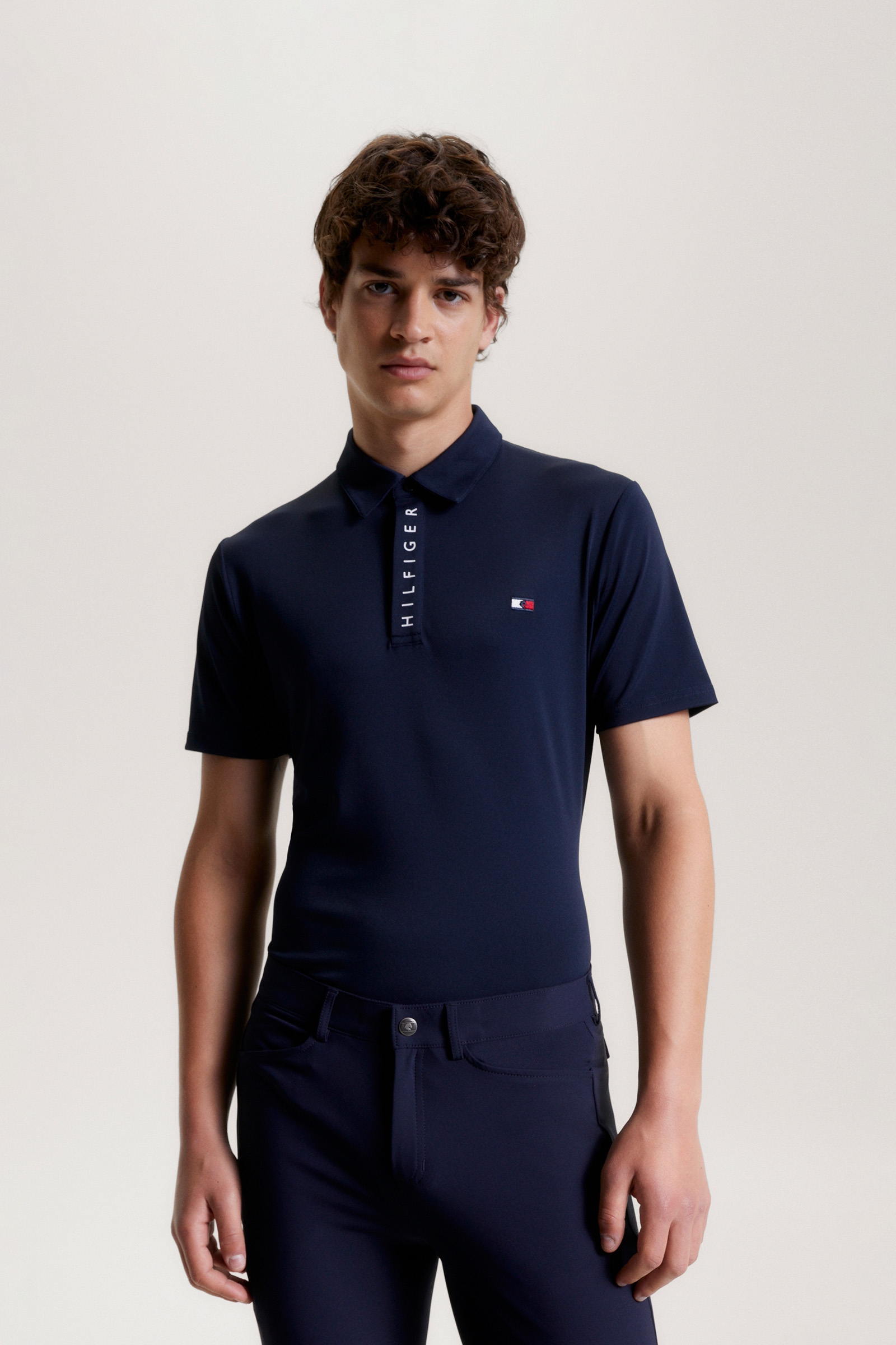 Camiseta Polo Tommy Hilfiger Equestrian Harlem de manga corta con logo