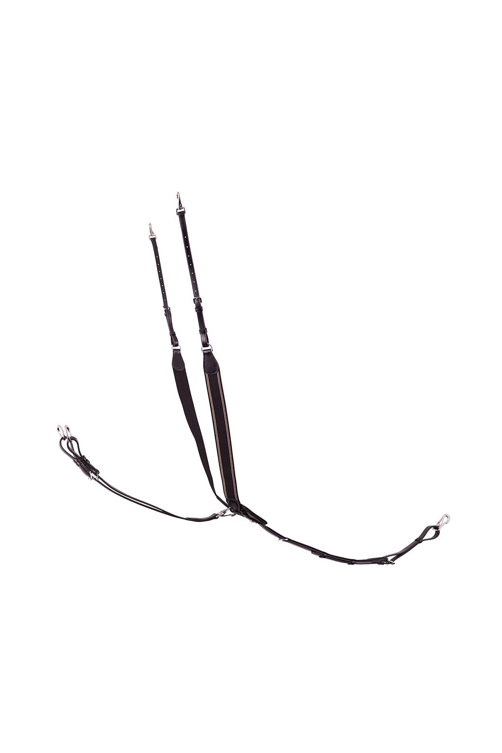 Black/Silver BR Taunton pechopetral el&aacute;stico con martingala desmontable