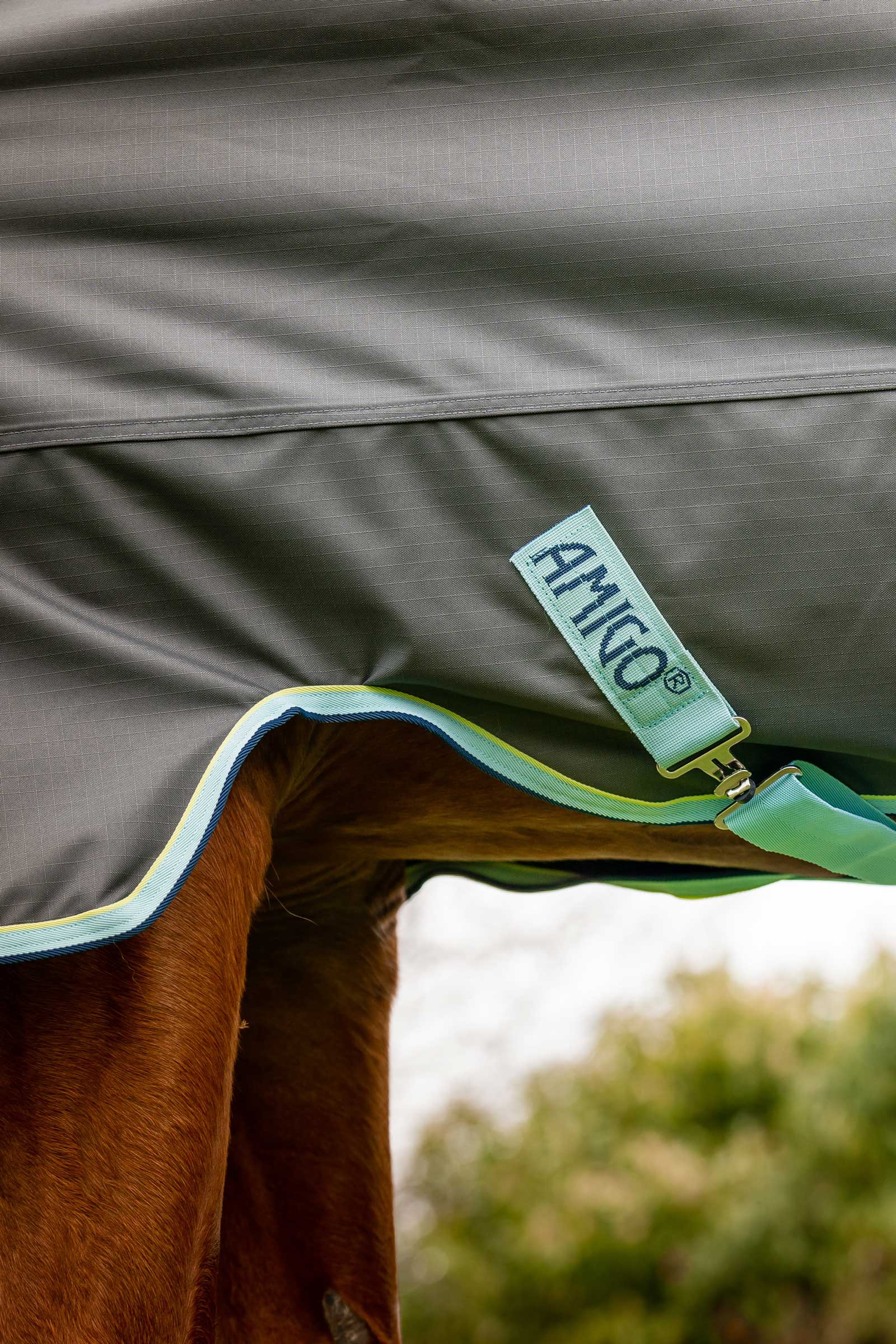 Horseware Amigo Hero Ripstop Plus manta de exterior con cuello desmontable, 200g