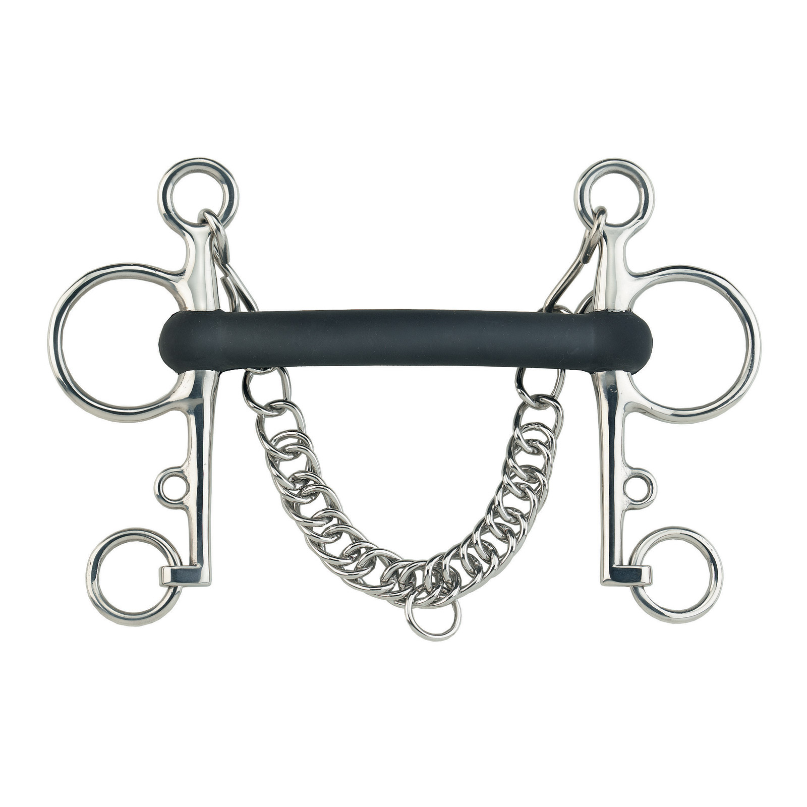 Pelham de Goma Sprenger flexible, acero inoxidable