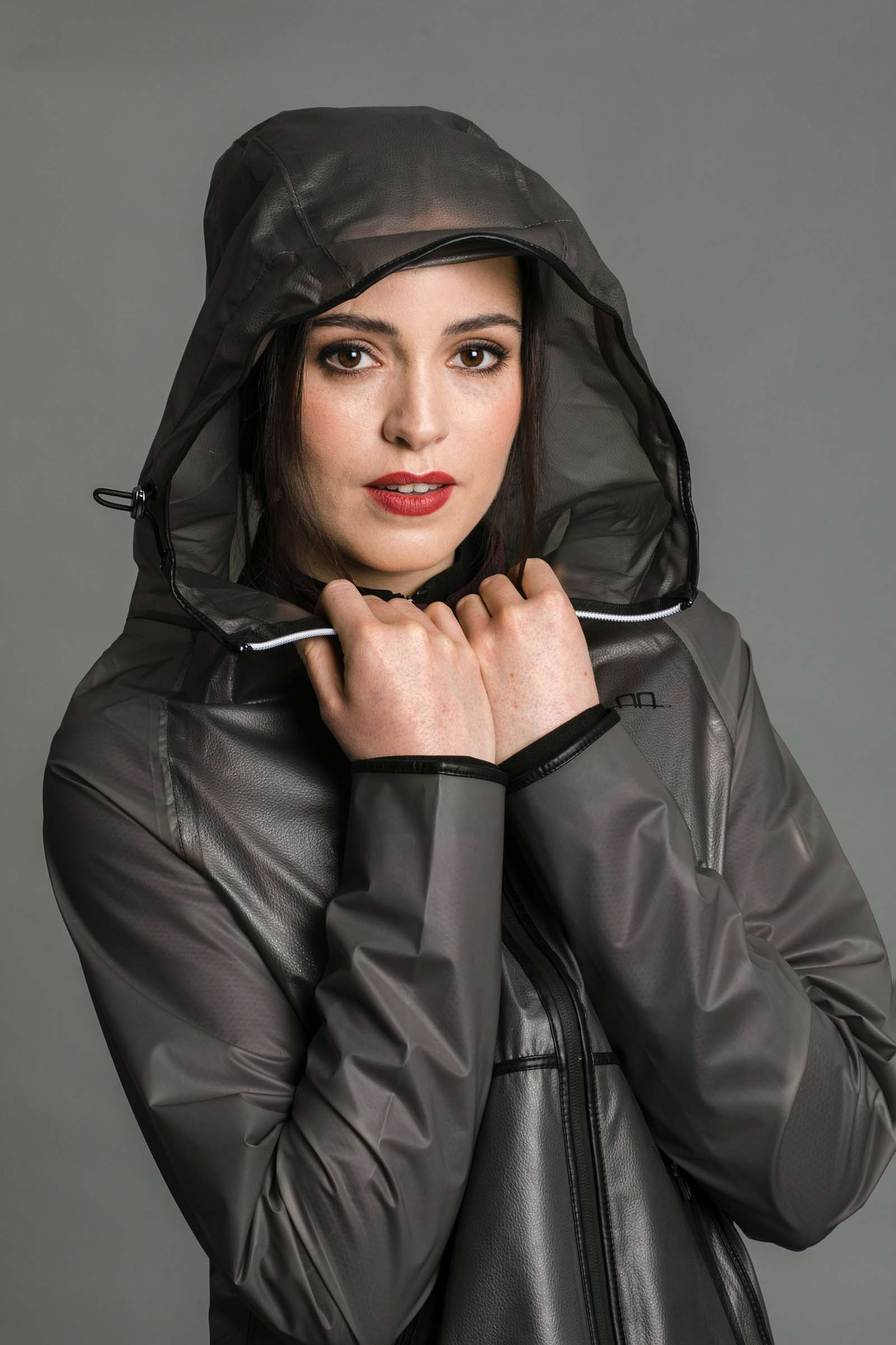 Chaqueta Transparente Impermeable para Mujer AA