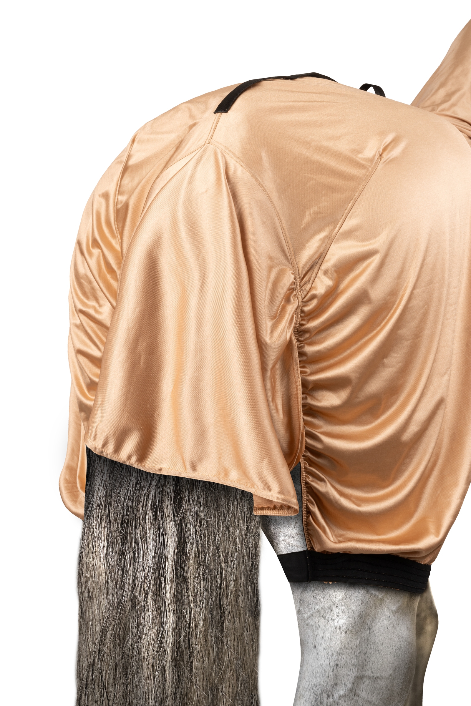 Horze Cover Manta Eccema Protecci&oacute;n UV con Cubre Cuello Completo y Protector de Barriga 