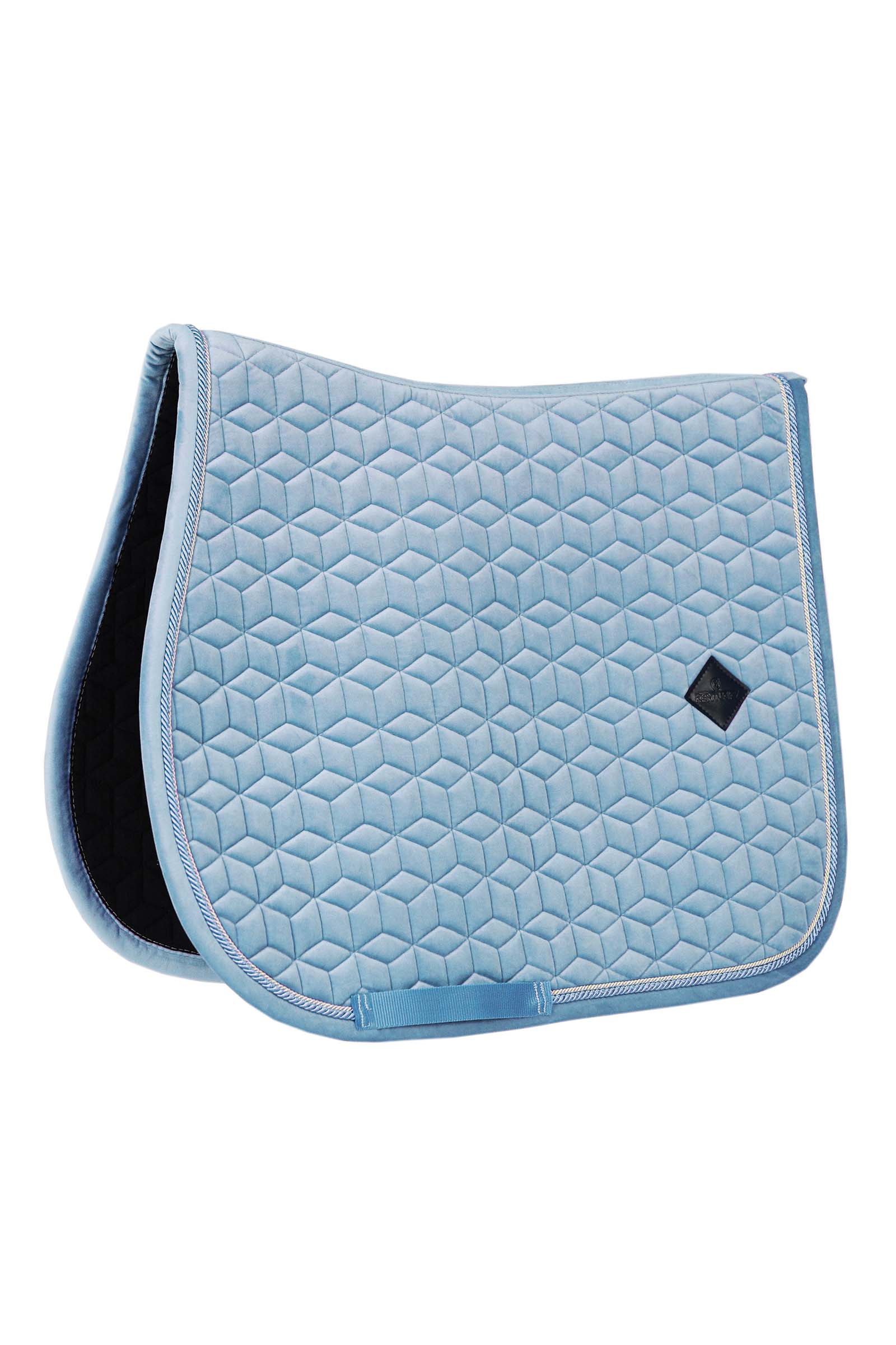 Light Blue Kentucky Horsewear mantilla de salto Velvet  