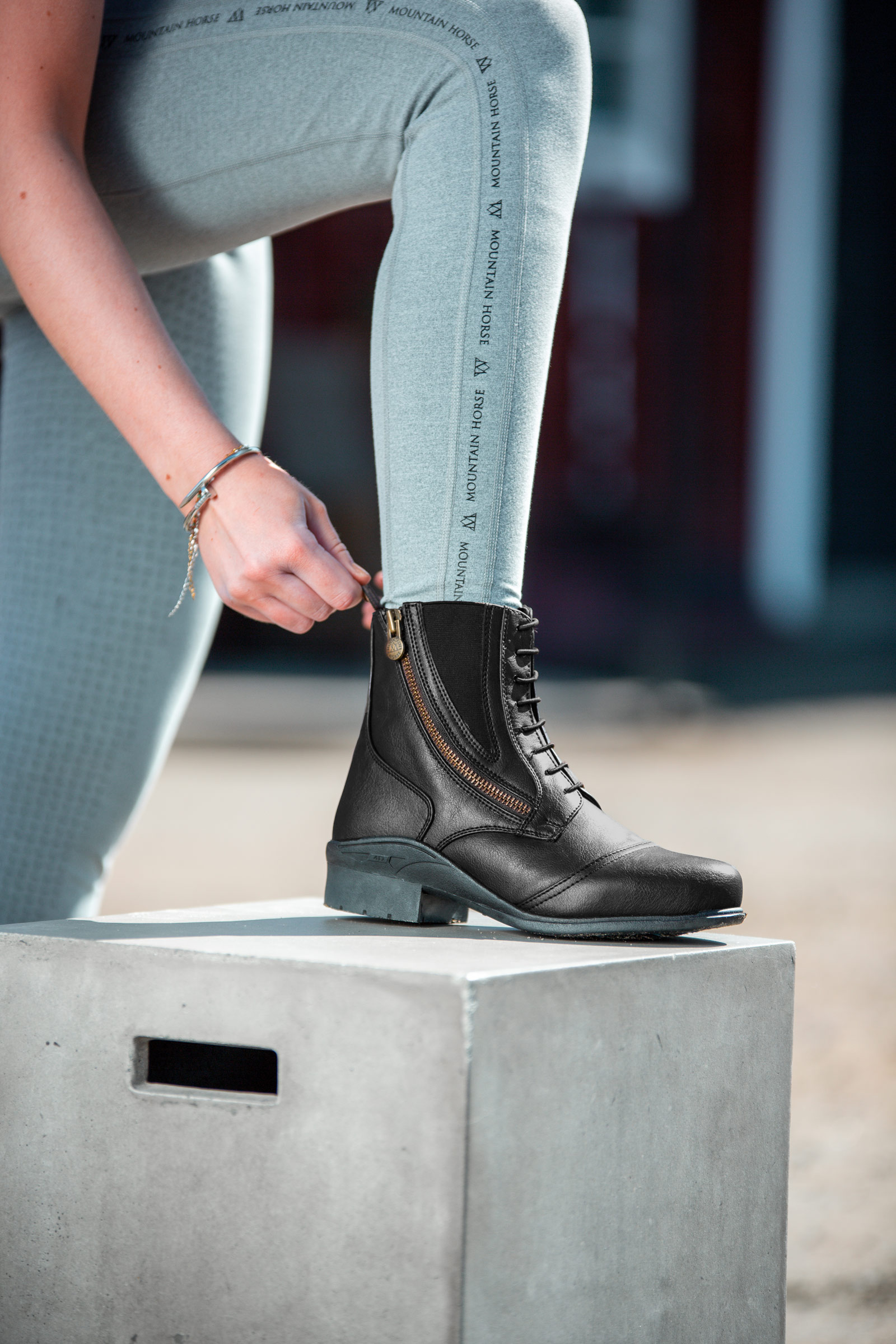 Mountain Horse Veganza Botas Paddock con cremallera lateral