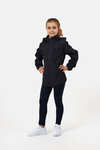 Horze Young Rider Fiora chaqueta impermeable con capucha plegable