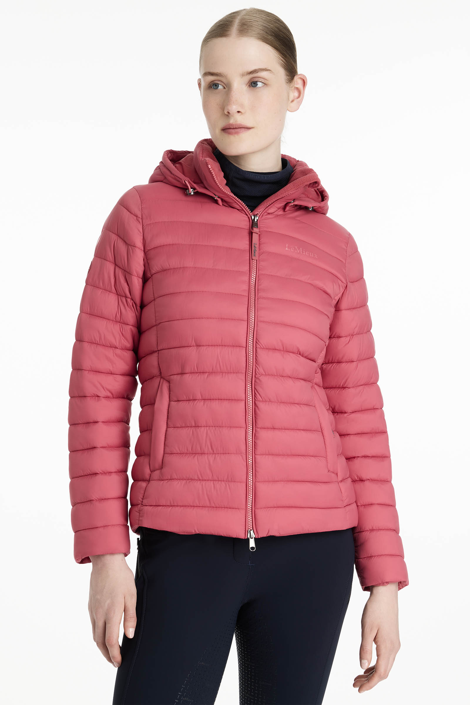 LeMieux Rose chaqueta acolchada con capucha para mujer