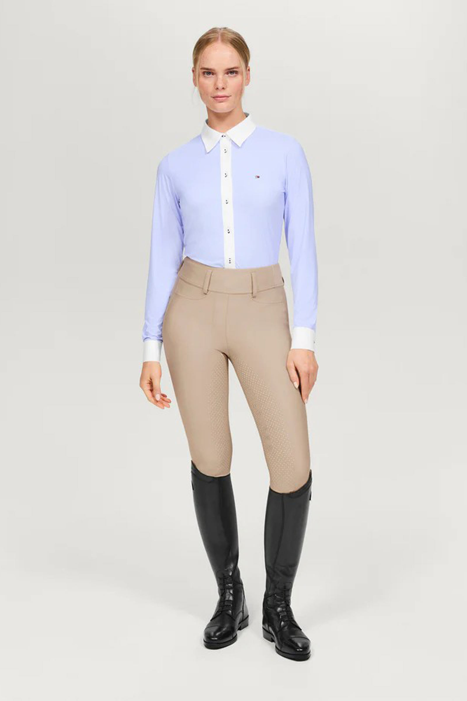 Tommy Hilfiger Essex camisa oxford elástica para mujer