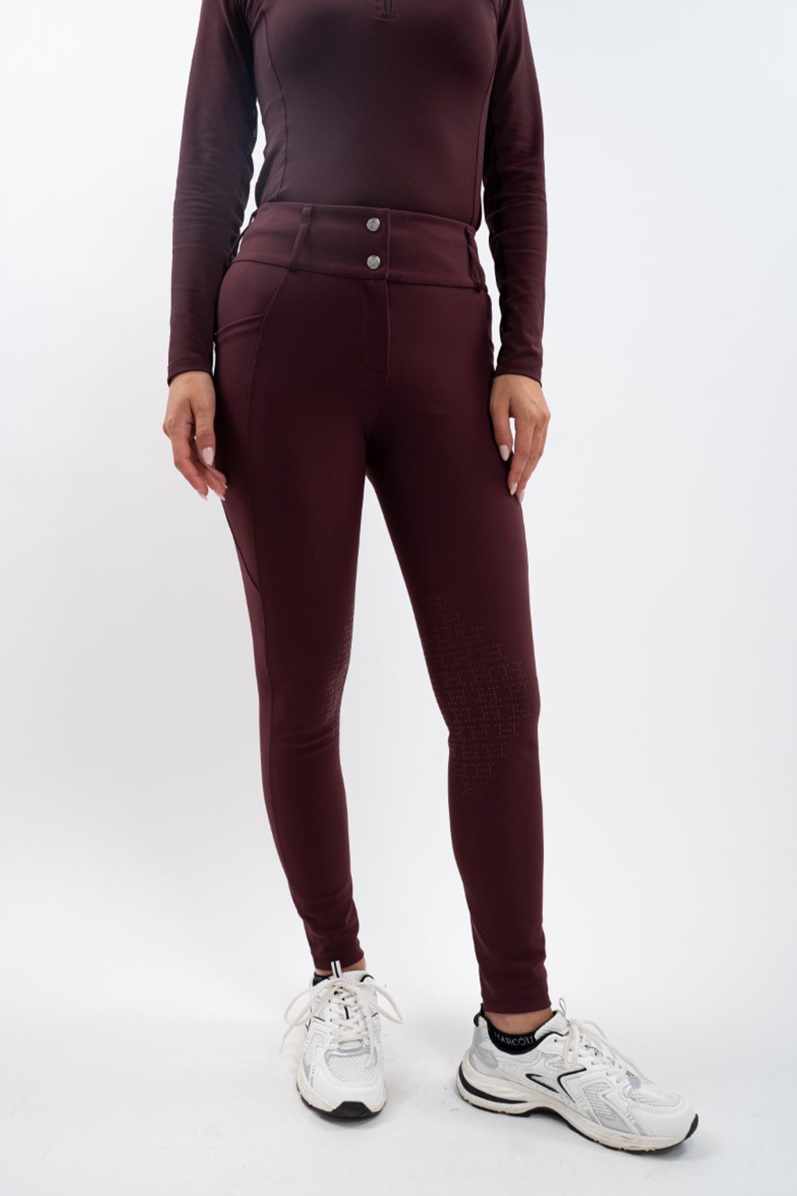 Harcour Luce pantalones de equitaci&oacute;n para mujer con grip en las rodillas