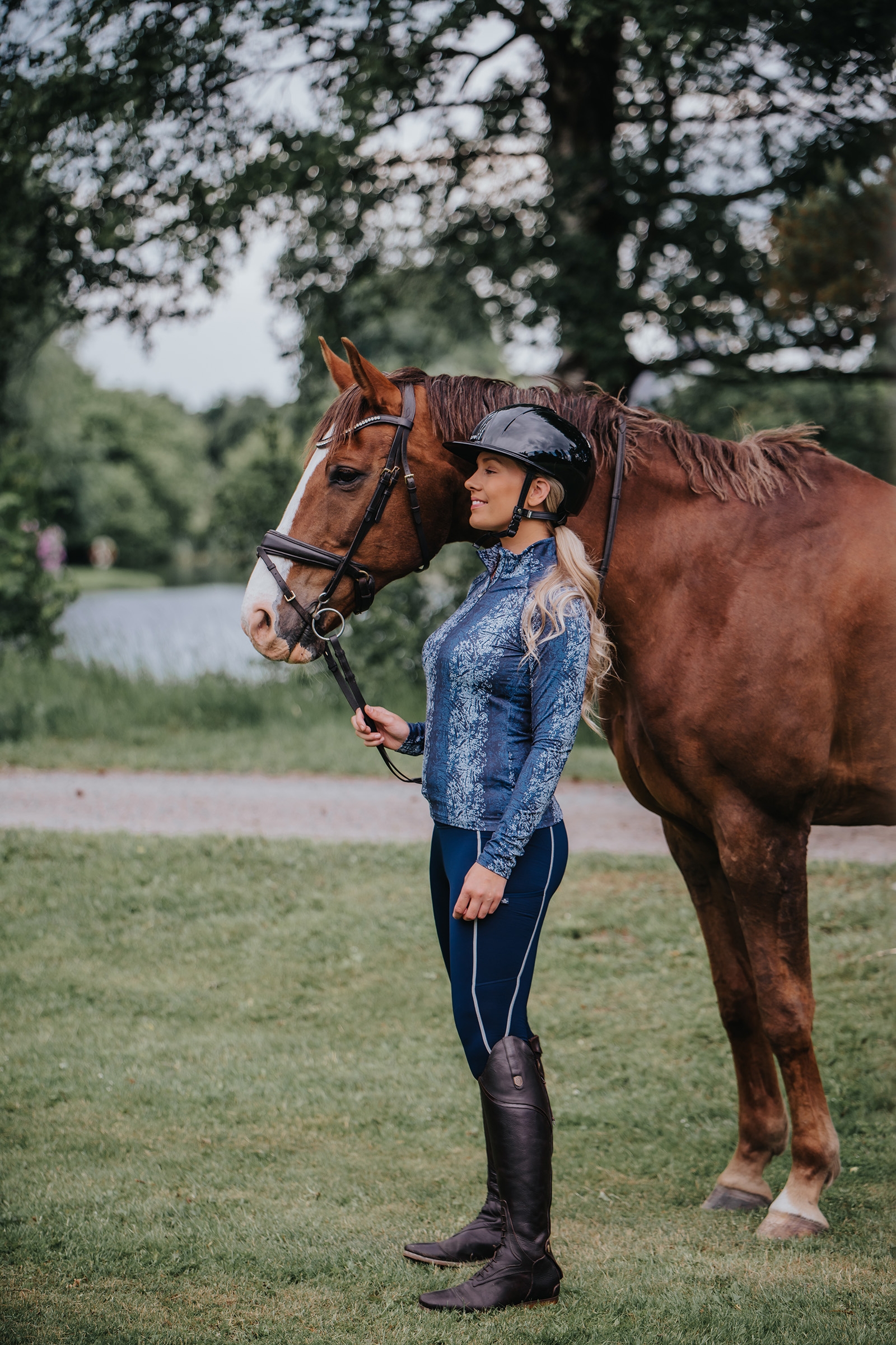 Mallas de Equitaci&oacute;n T&eacute;cnicos de Agarre Completo para Ni&ntilde;os Mountain Horse Jade