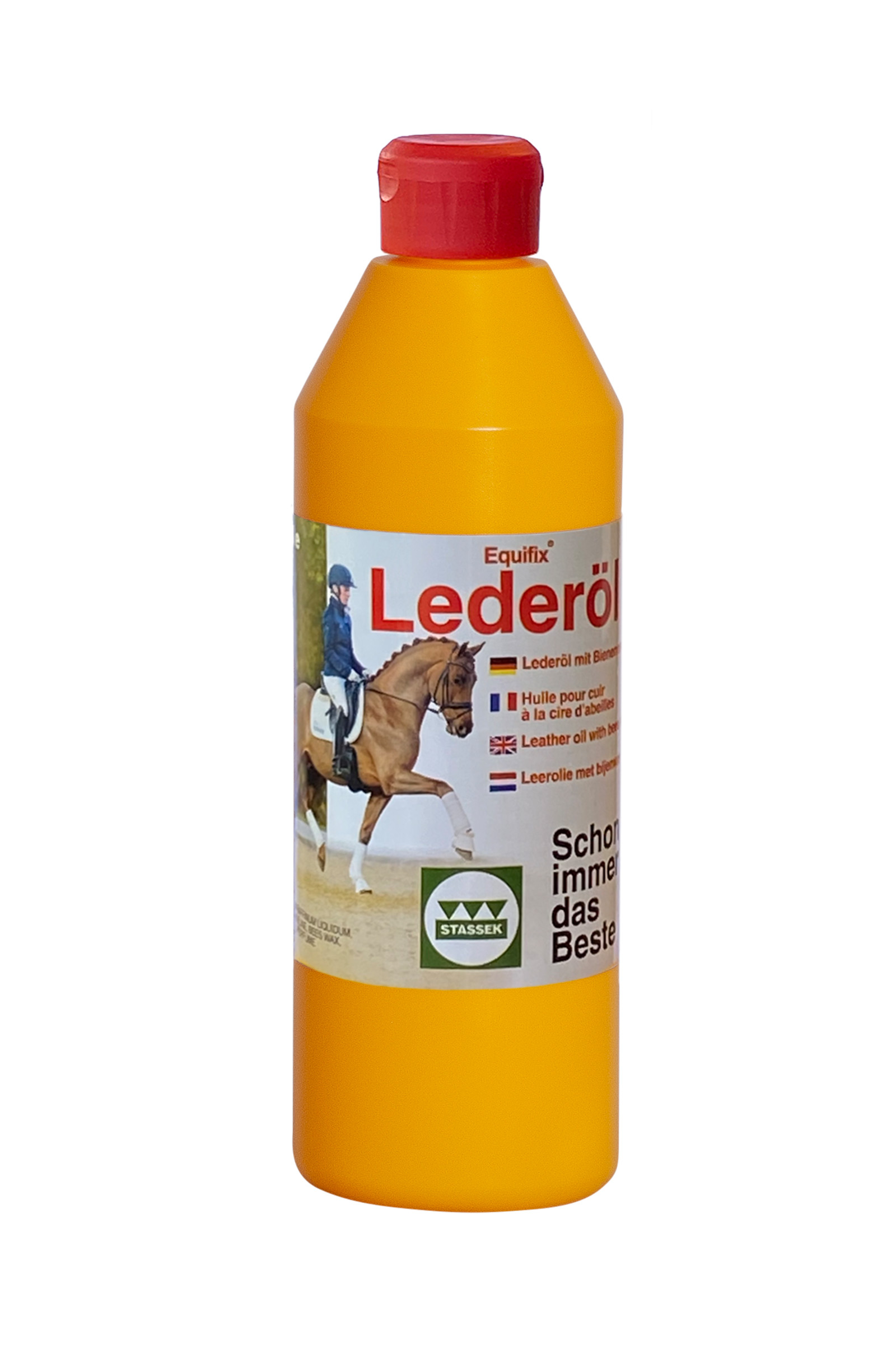 Stassek Equifix Aceite para cuero con cera de abejas, 500 ml