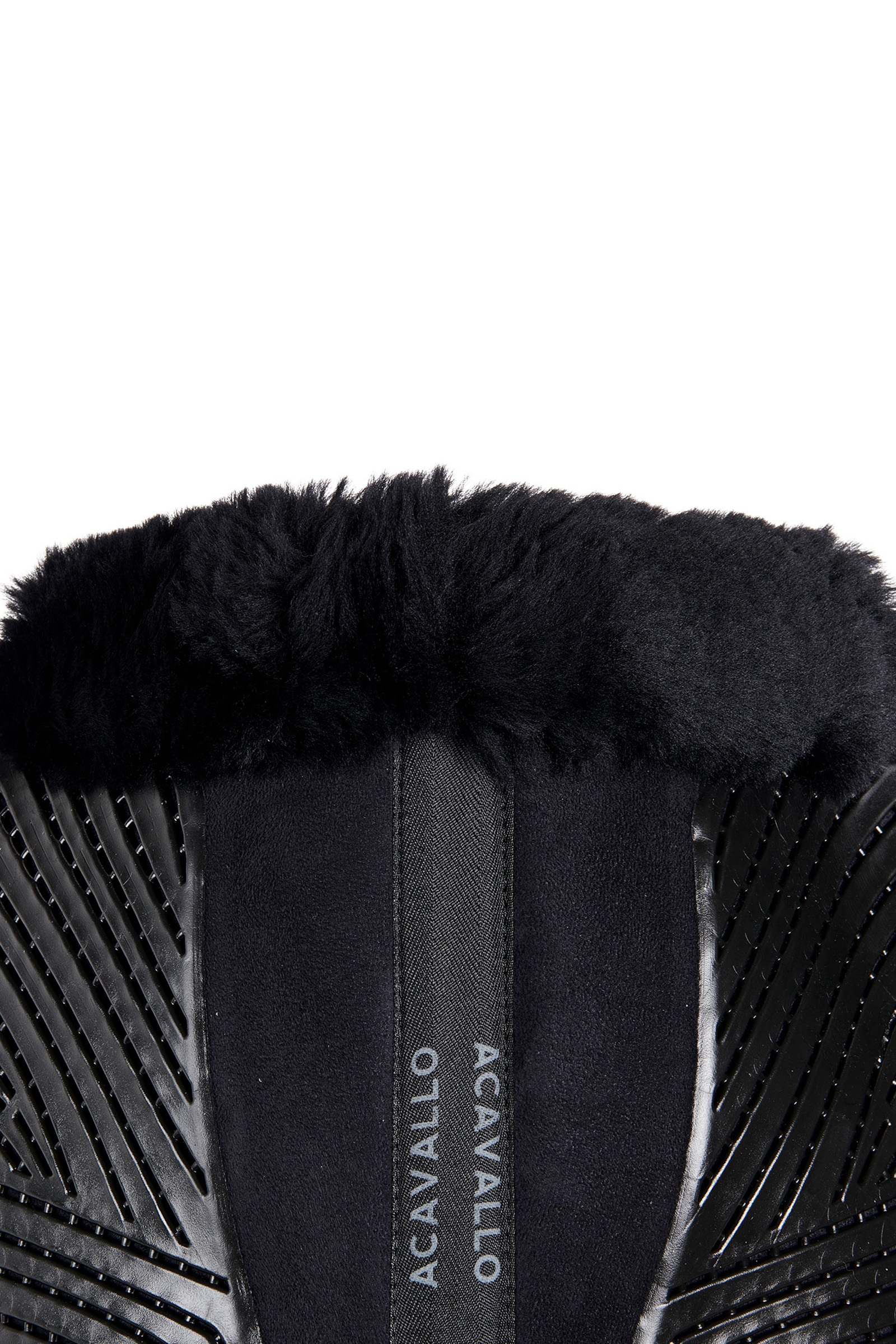 Acavallo Close Contact Gel & Memory Foam Media mantilla con piel de cordero