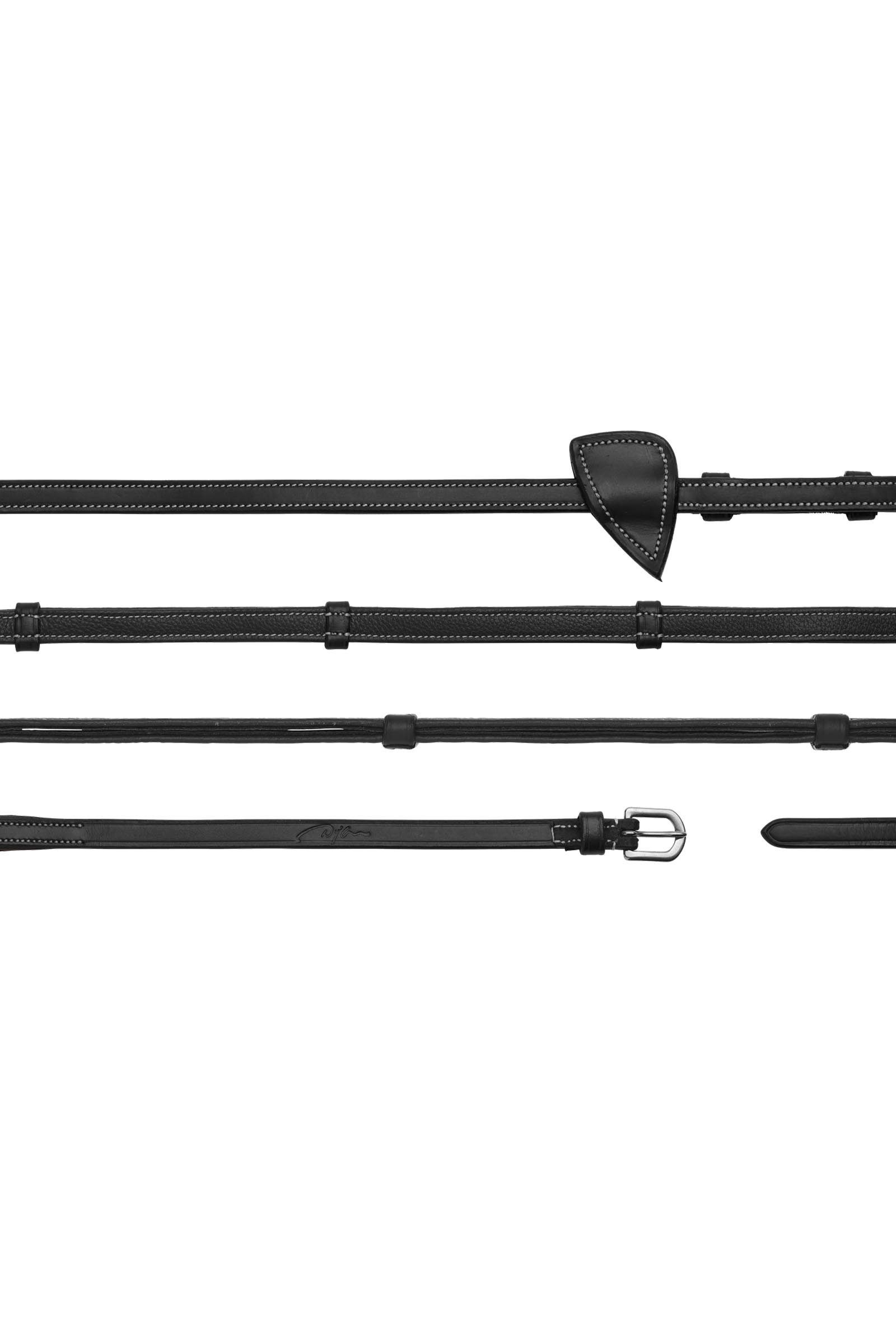 Dy'on Working riendas de cuero con topes de cuero 13 mm  