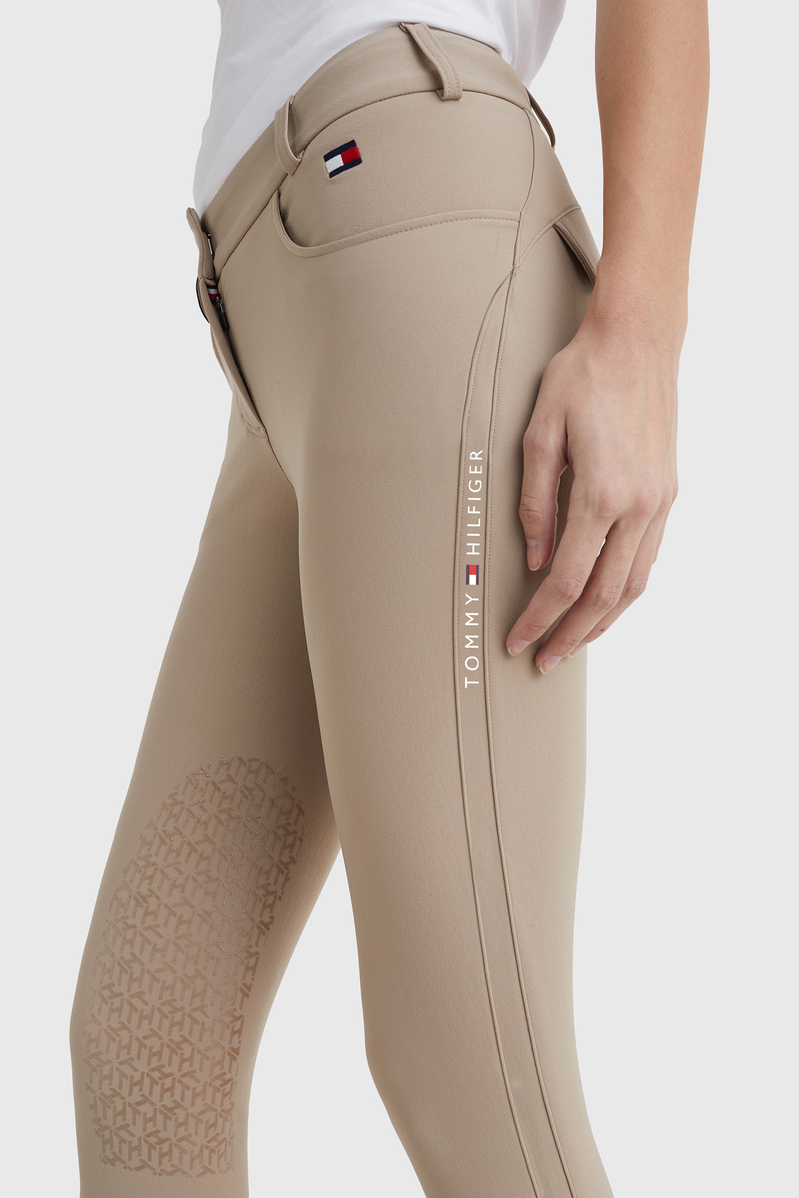 Pantal&oacute;n Tommy Hilfiger Equestrian Classic para mujer con agarre en la rodilla