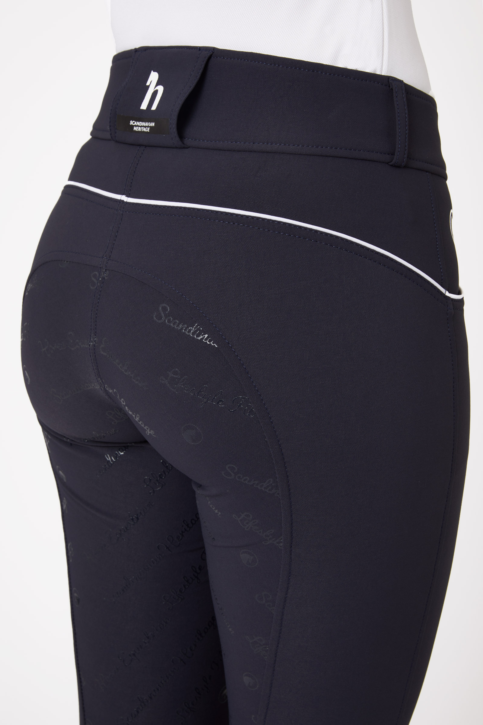 Horze Nordic Performance pantalones de montar para mujer con asiento completo de silicona, UPF 50+