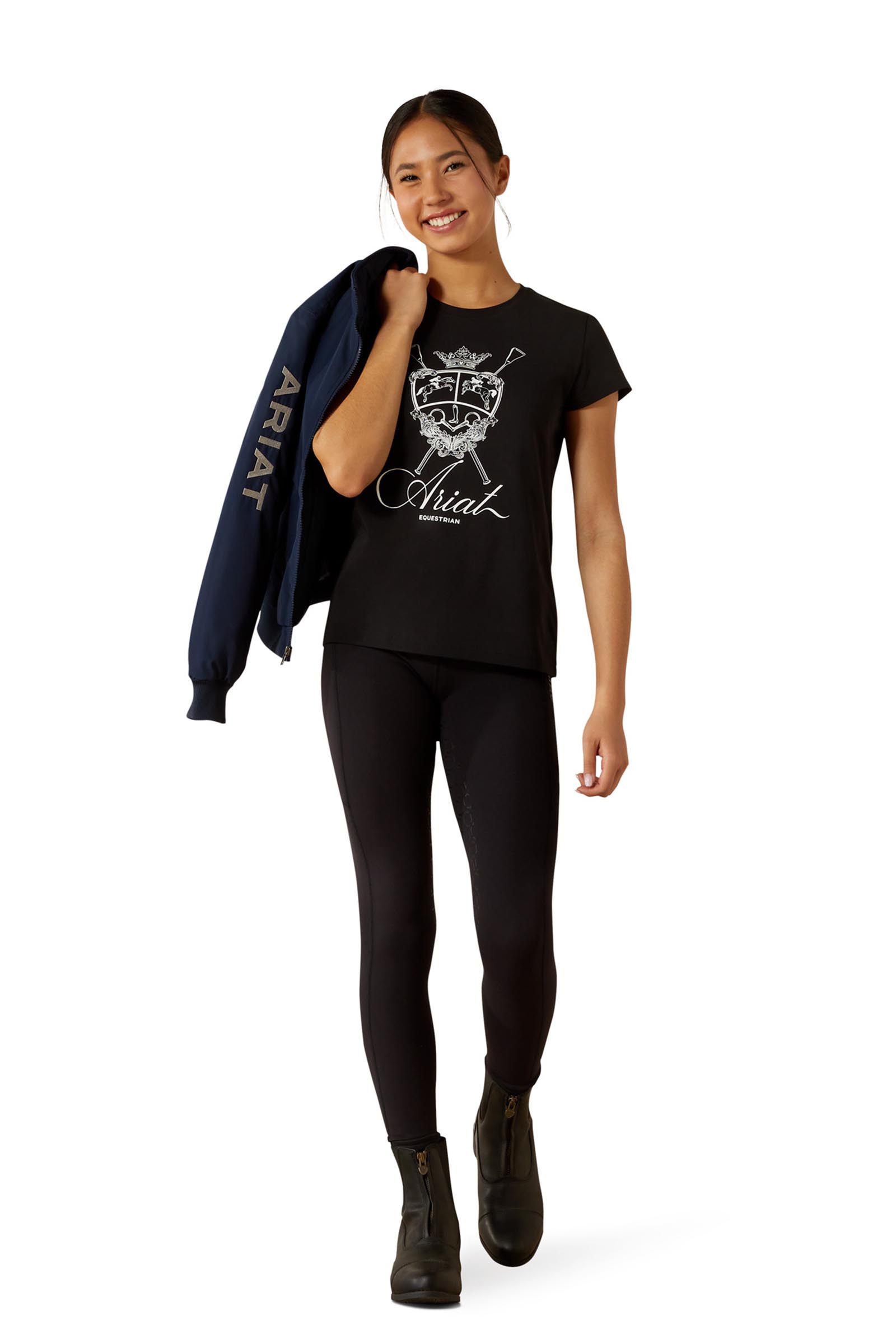 Ariat Ritzy Logo camiseta de manga corta para niños