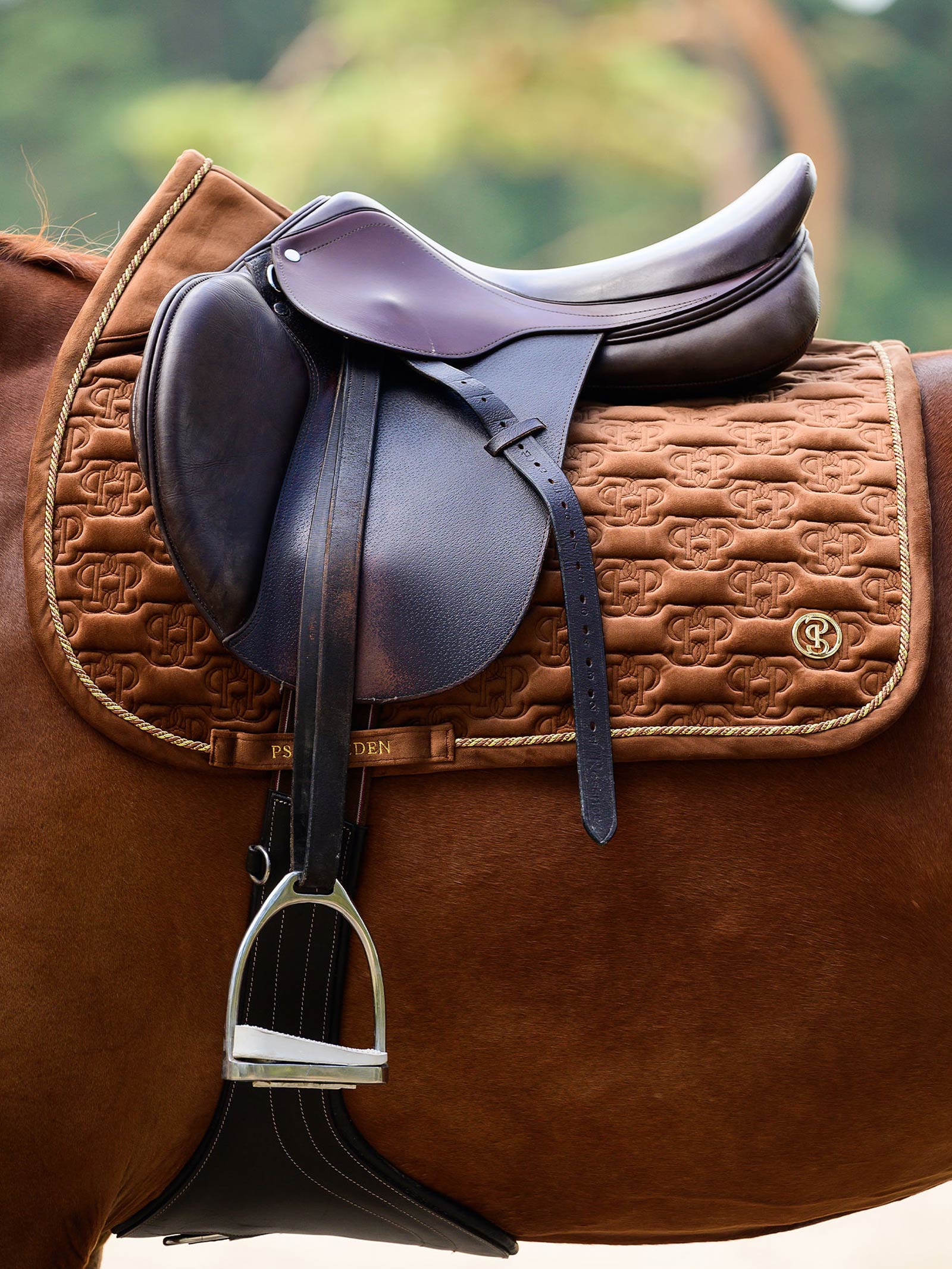 PS of Sweden mantillas Velvet Monogram salto