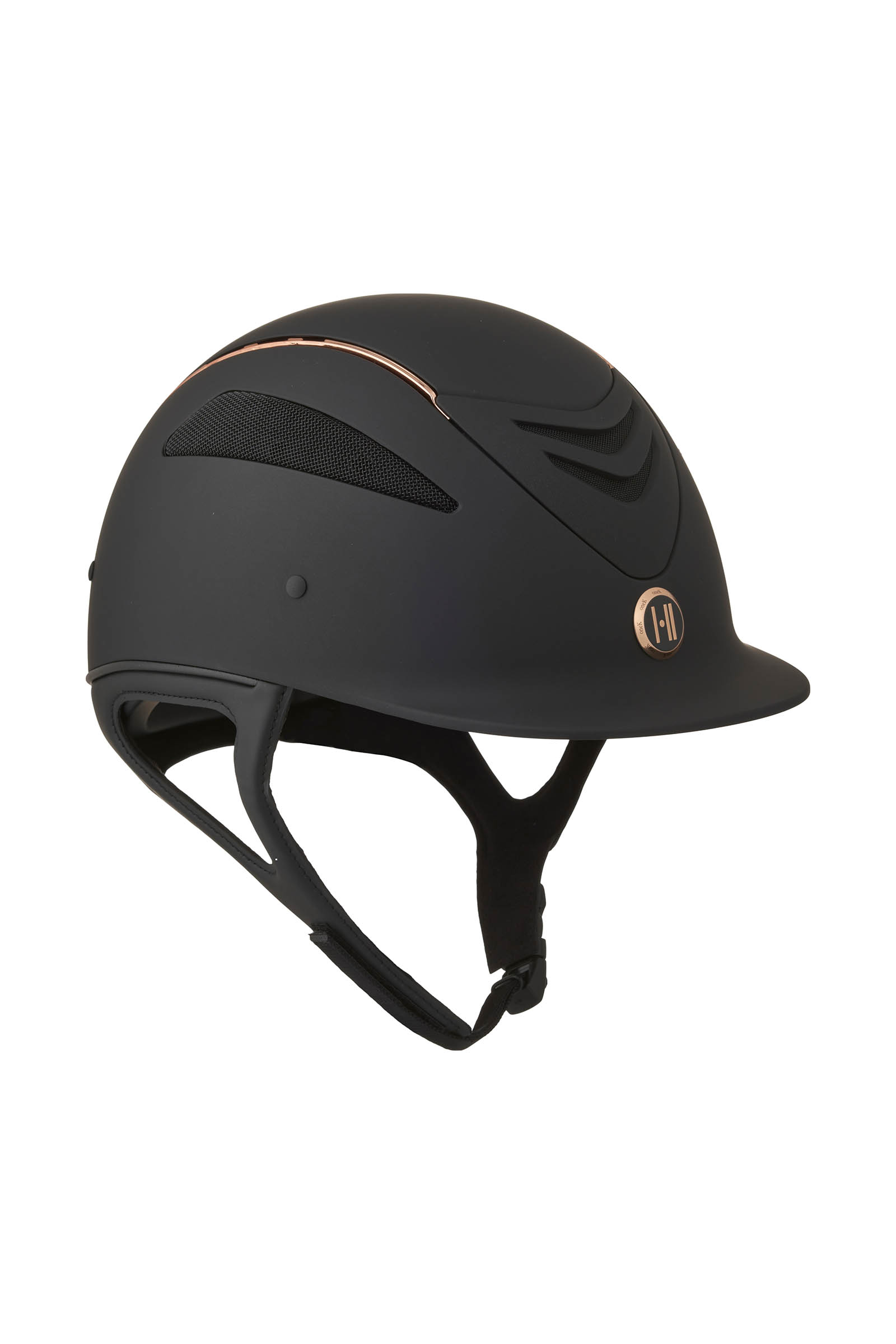 Casco de Equitación Pro Mate Ribete Rosa Oro OneK Defender