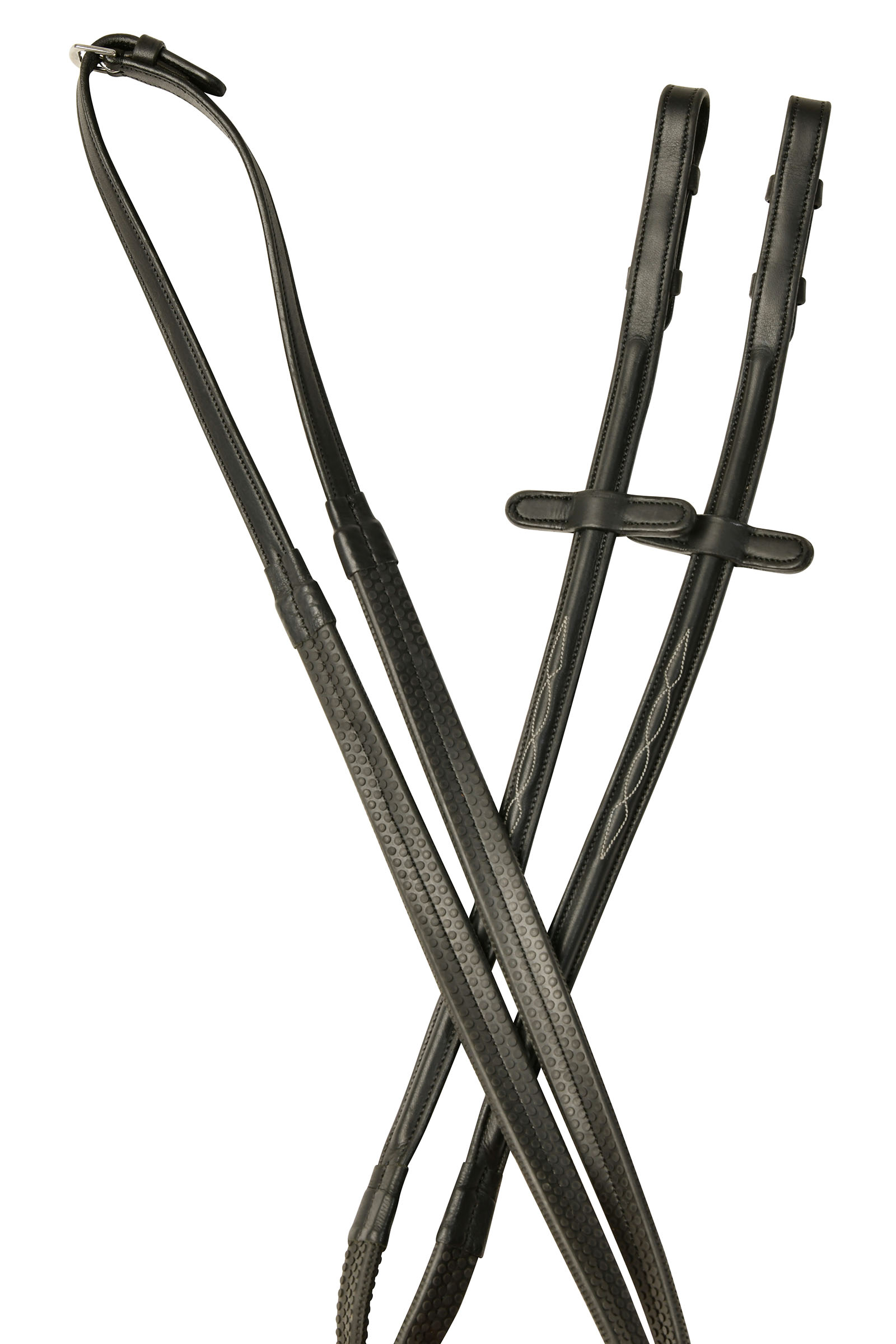 Black Collegiate Comfitec Opulux Fancy riendas de goma con relieve