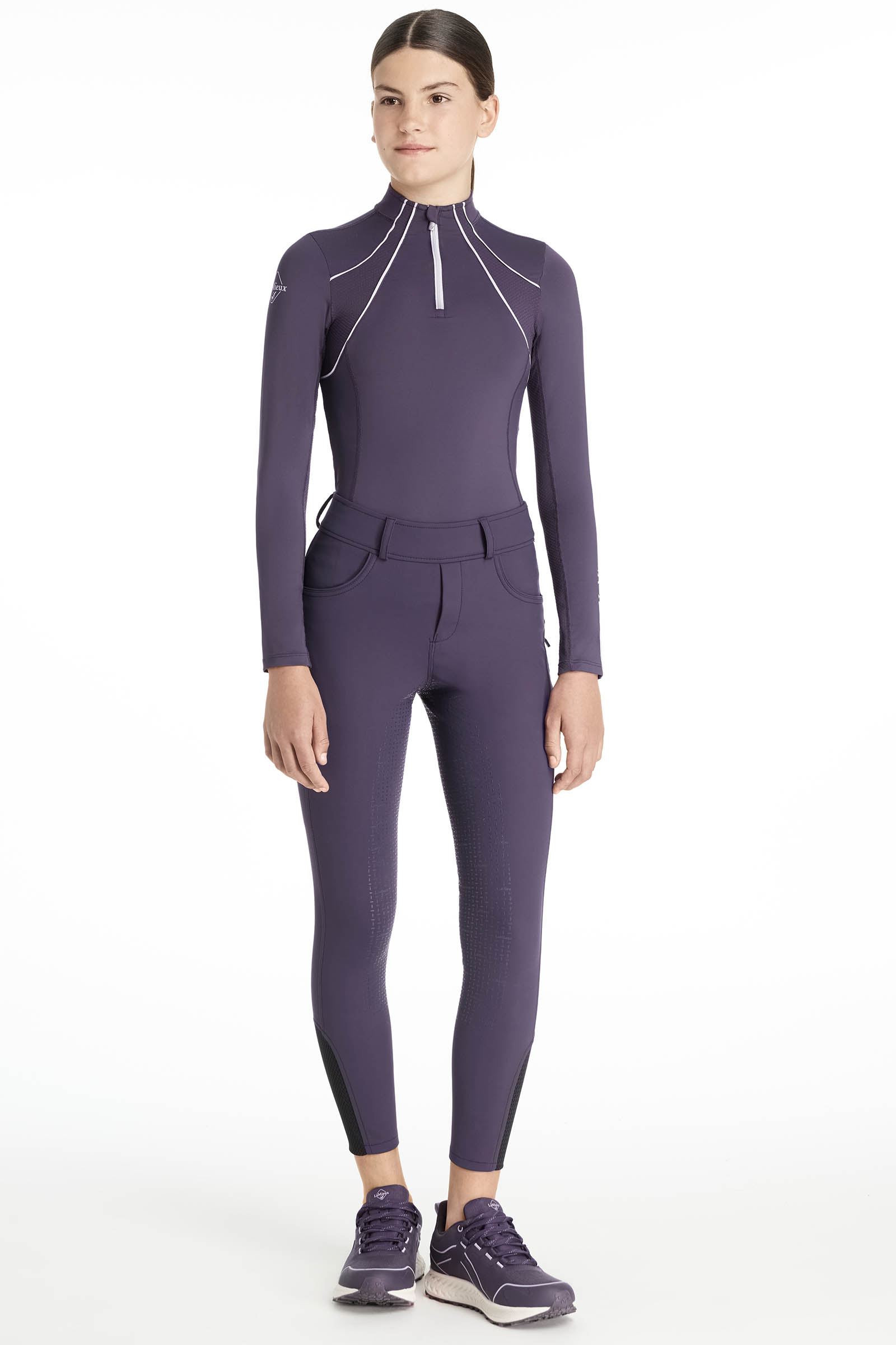 LeMieux Young Rider Ella breggings infantiles con interior afelpado y asiento completo