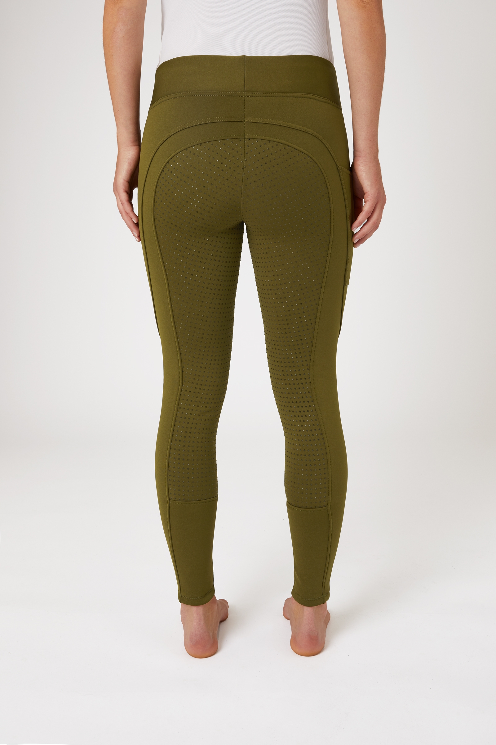 Mallas de Equitaci&oacute;n de Invierno con Agarre Completo y Bolsillo para Tel&eacute;fono para Mujer Horze Active