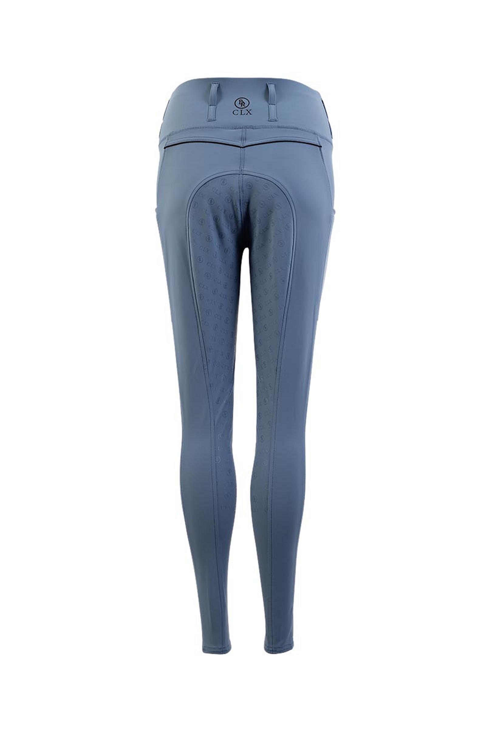 Moonlight Blue BR CLX dam ridtights med full seat i silikon